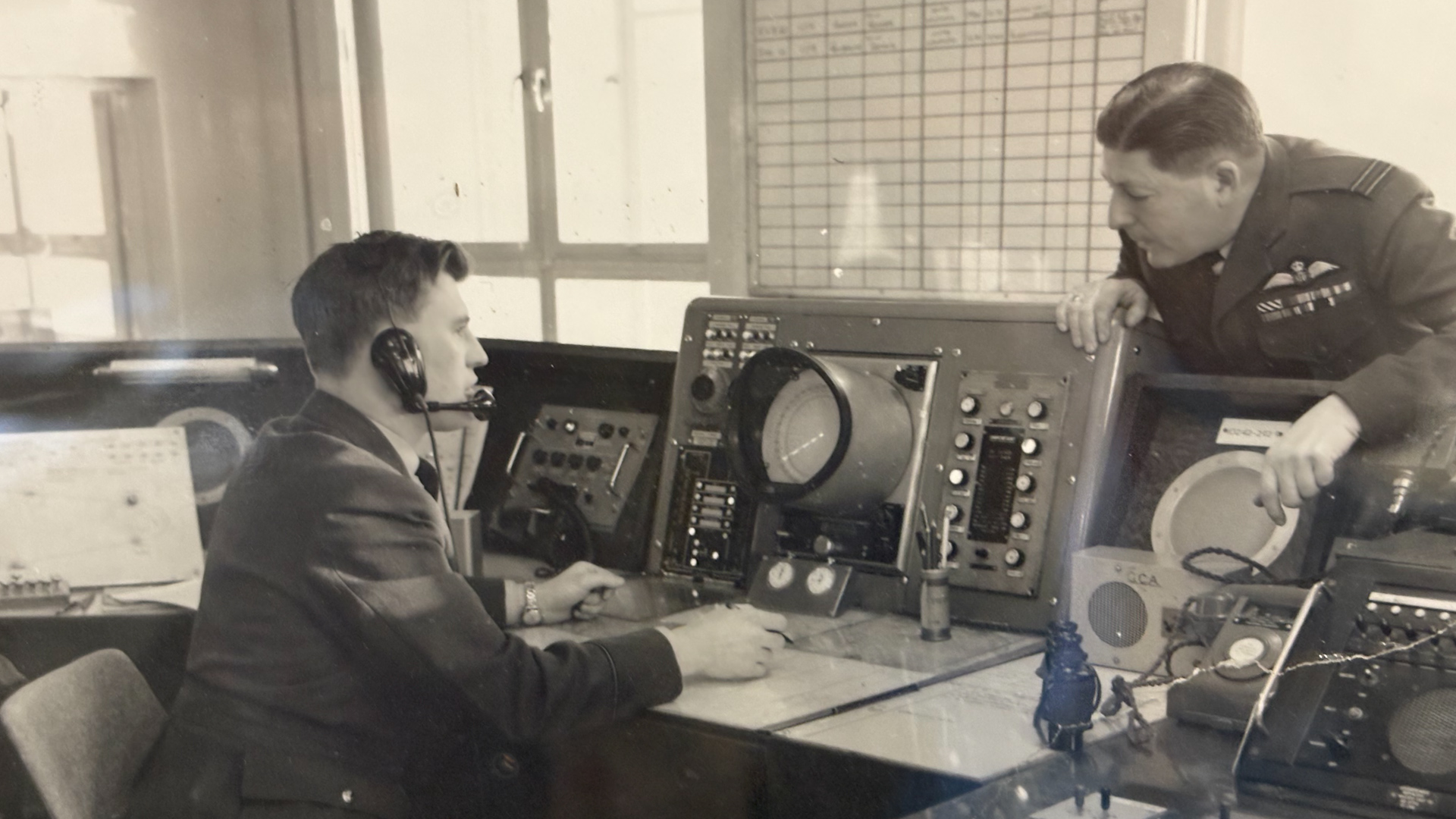 RAF Shawbury 1960 Approach Room Air Traffic Control Credit MOD Crown Copyright 2025