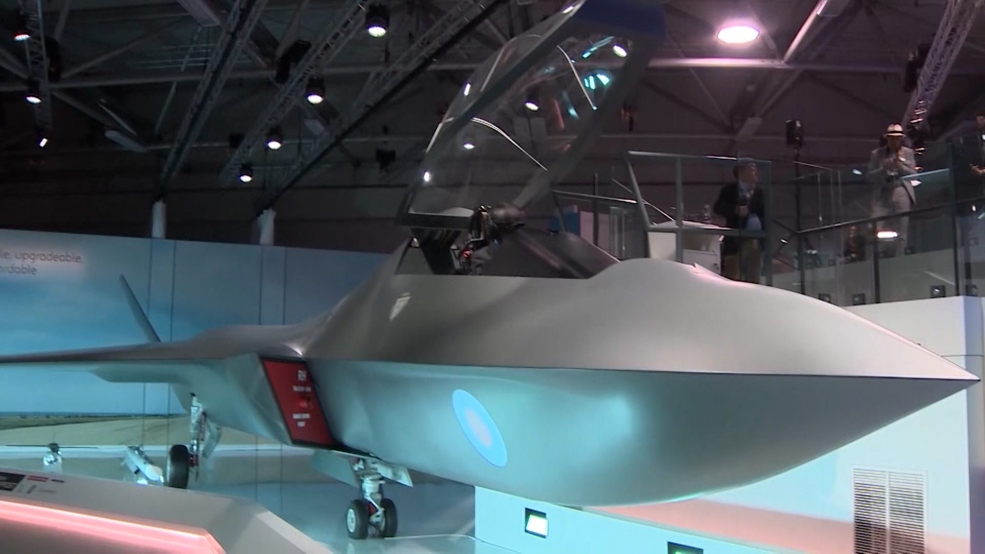 RAF Tempest next-generation fighter jet in BAE Systems facility 260922 CREDIT BFBS.jpg
