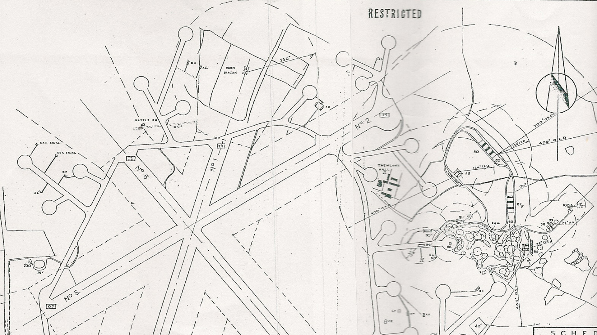 The plans for the construction of RAF Tilstock 