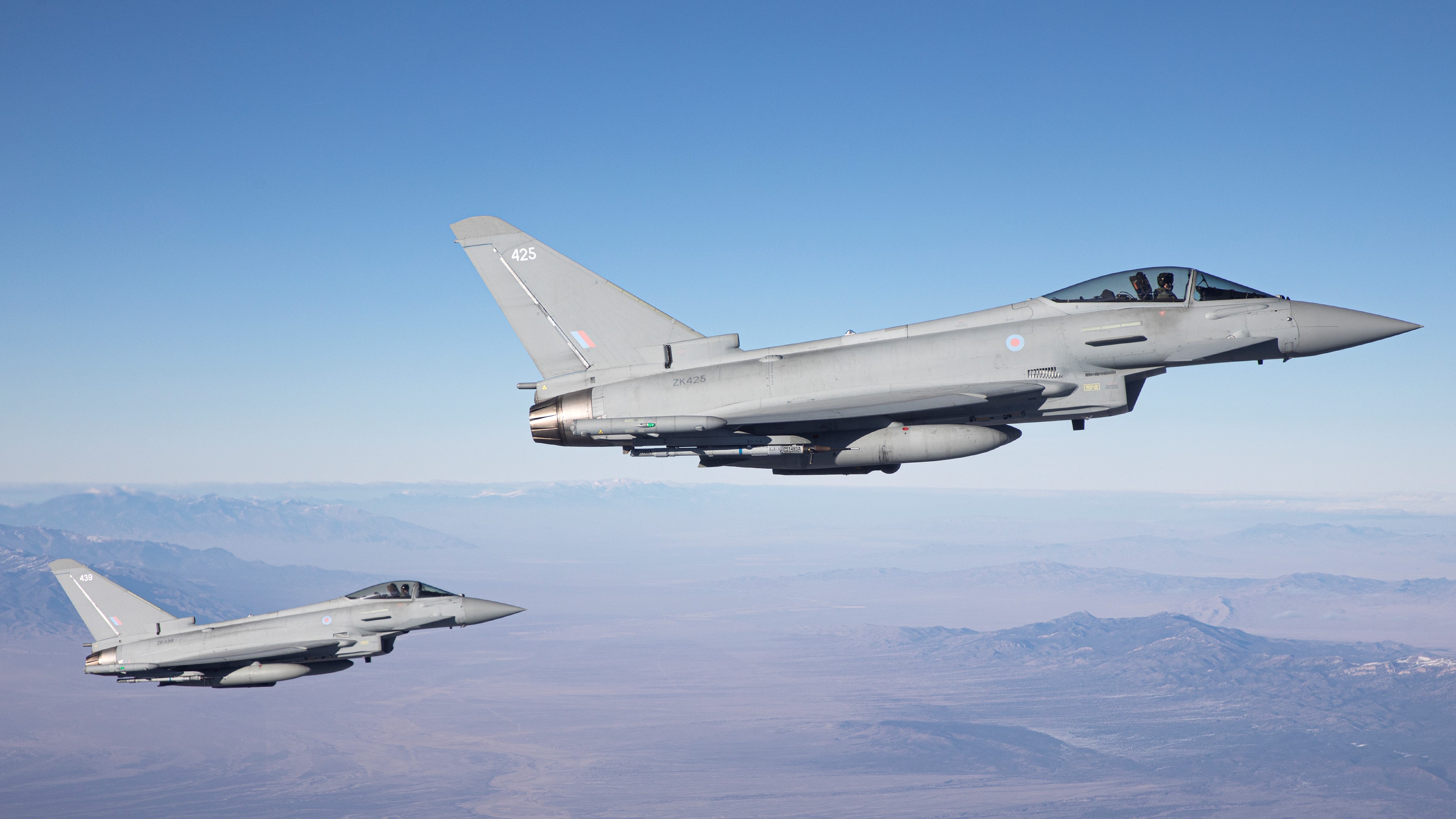 RAF Typhoon aircraft deployed on Exercise Red Flag