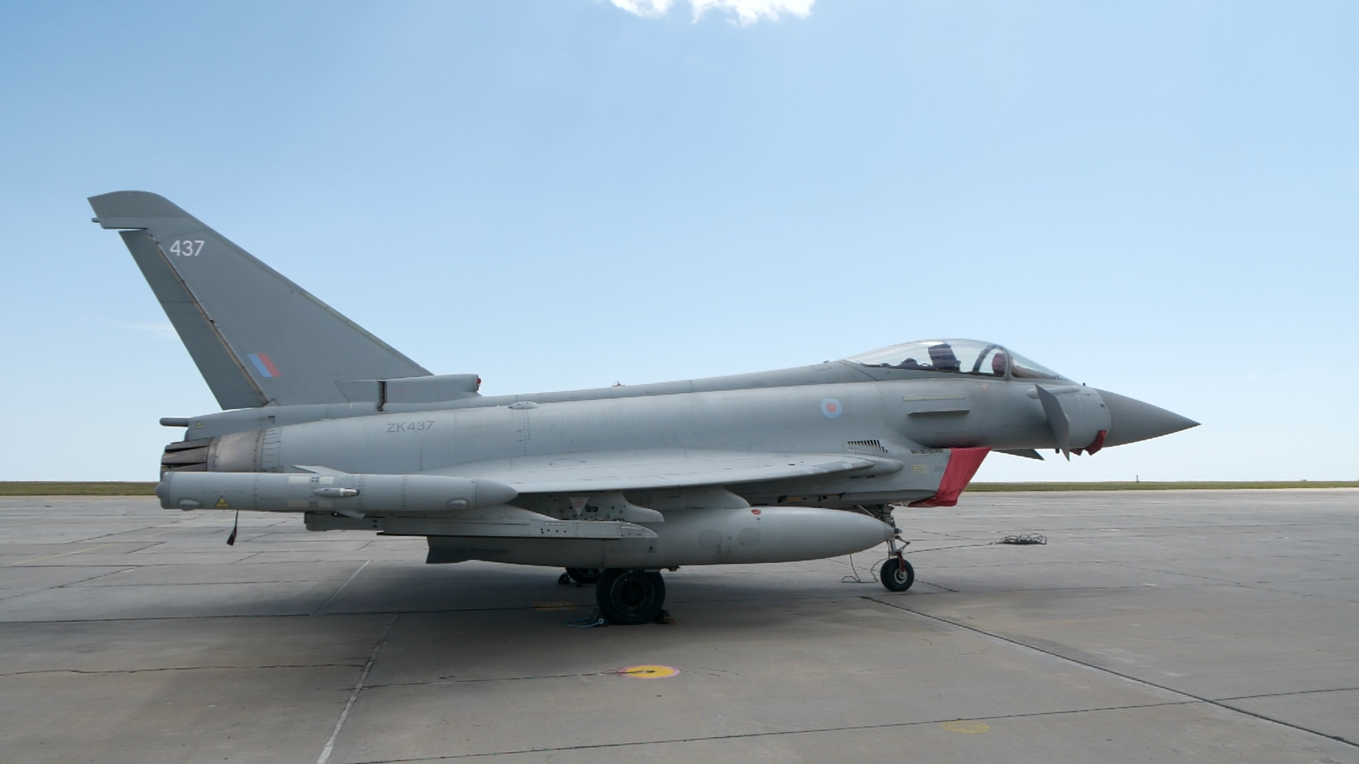 RAF Typhoon deployed on NATO's air policing mission in the Black Sea region
