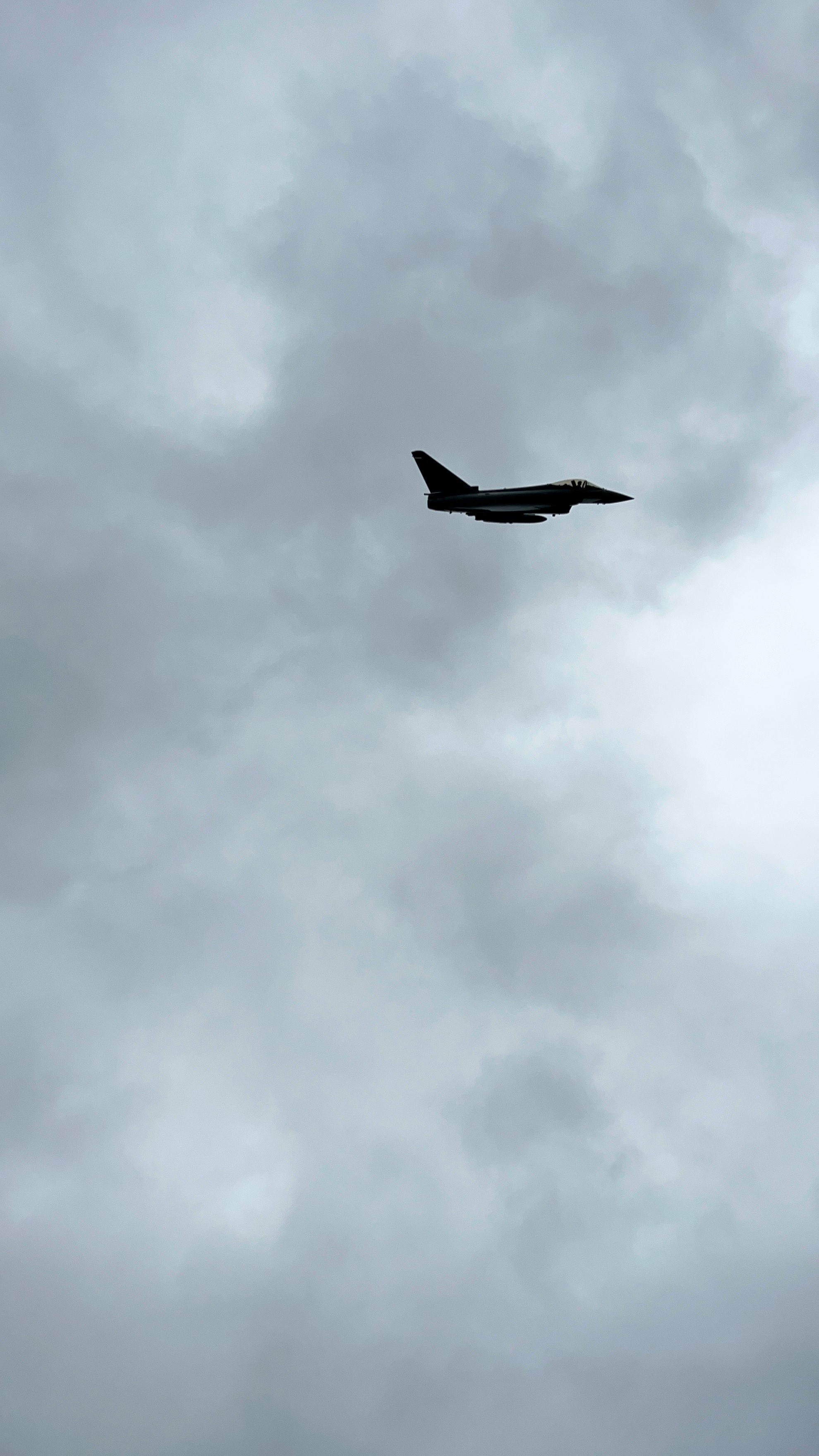 RAF Typhoon flies overhead an exercise in northwest Poland (Picture: RAF).