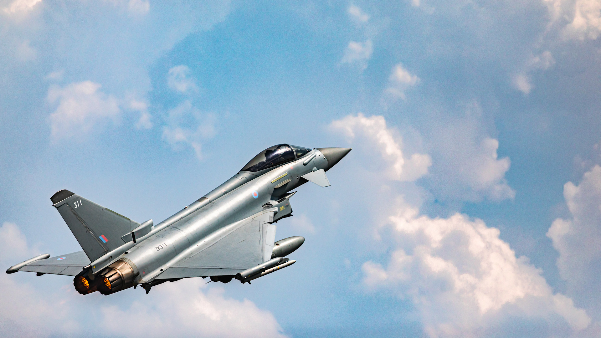 RAF Typhoon on Ex Swift Response 