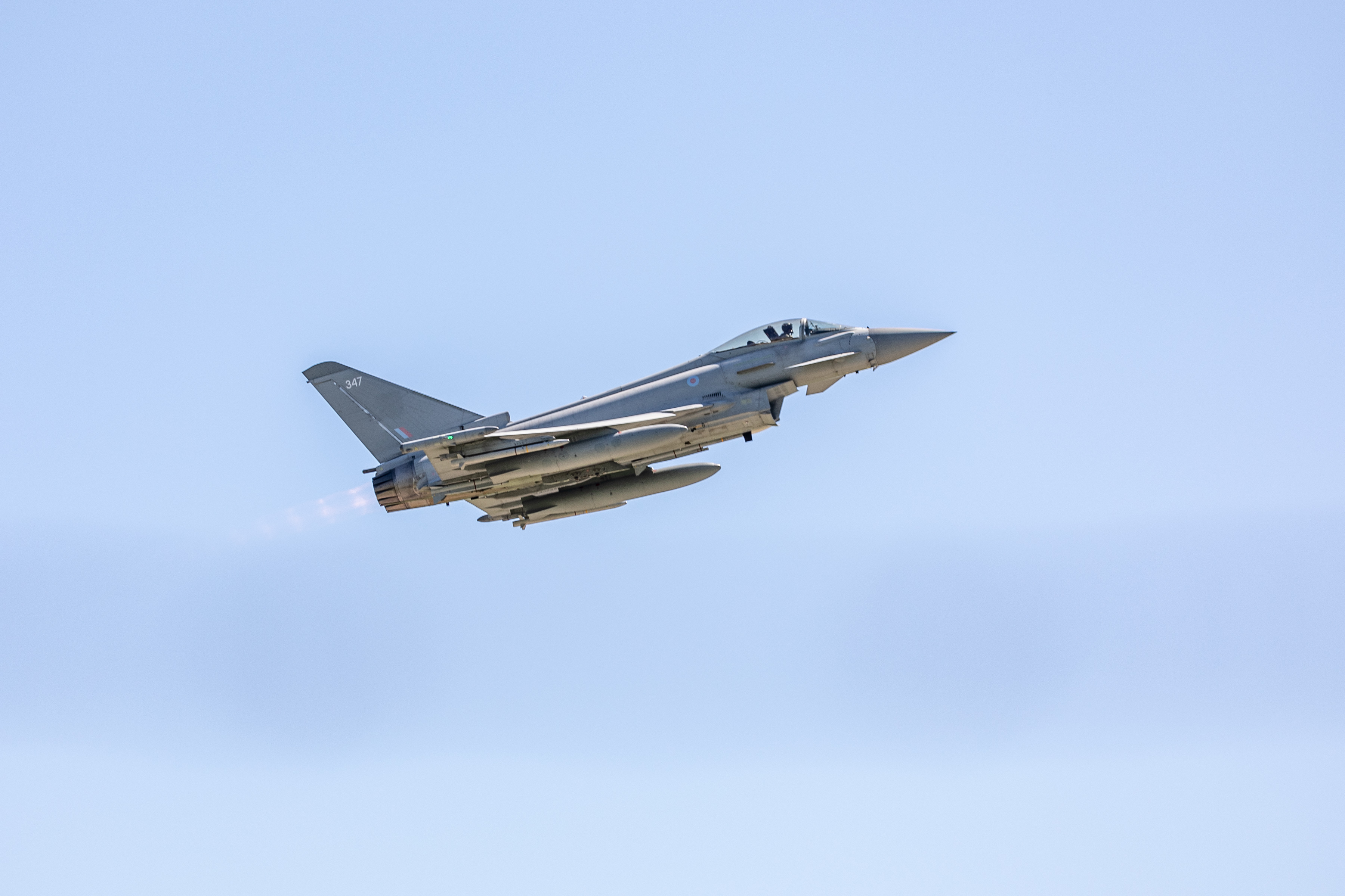 RAF Typhoon on NATO Air Policing mission supporting US and Italian JTAC exercise in Romania 25052021 CREDIT RAF