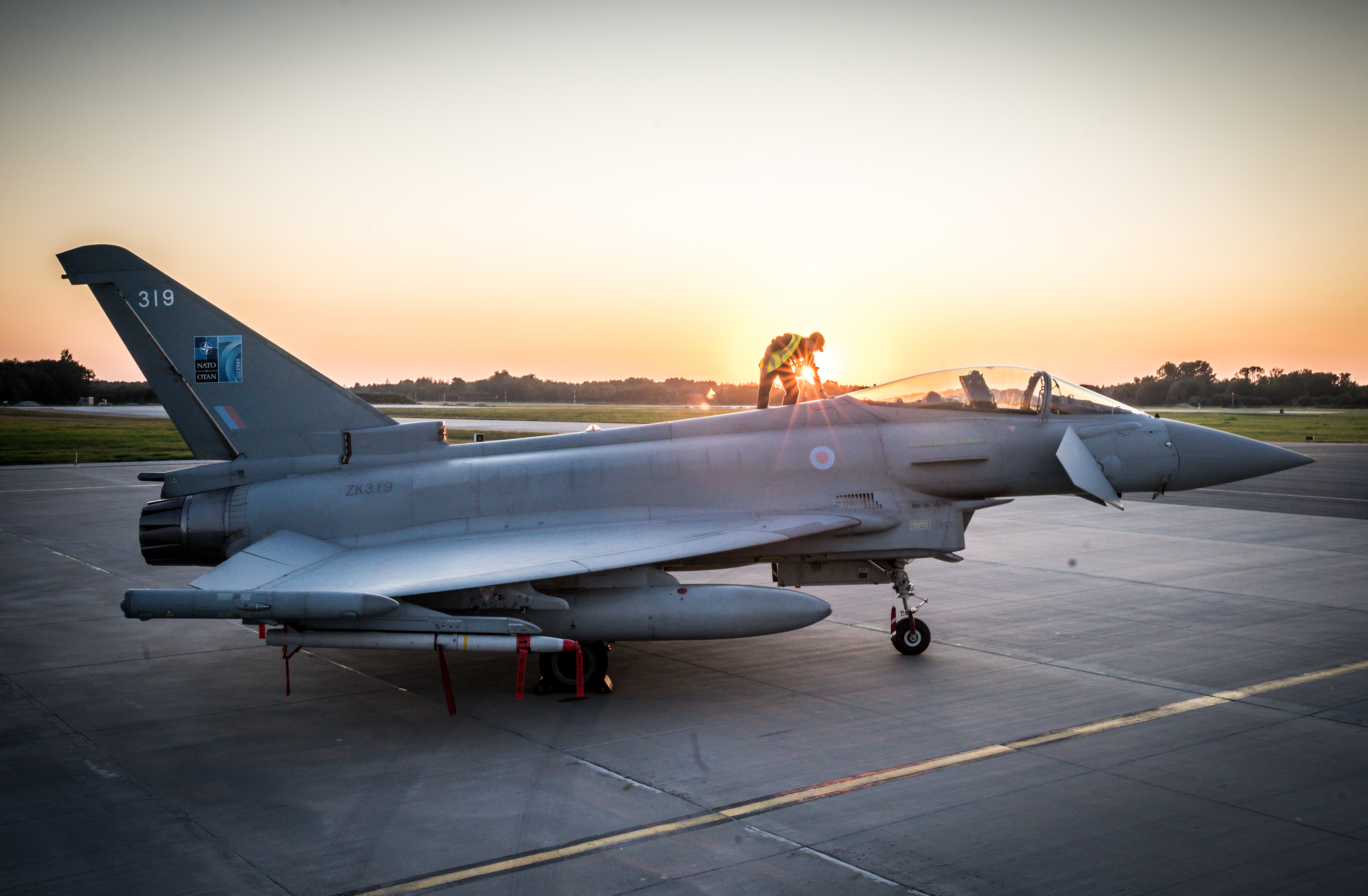 RAF Typhoons were based in Estonia on Quick Reaction Alert (Picture: MOD).