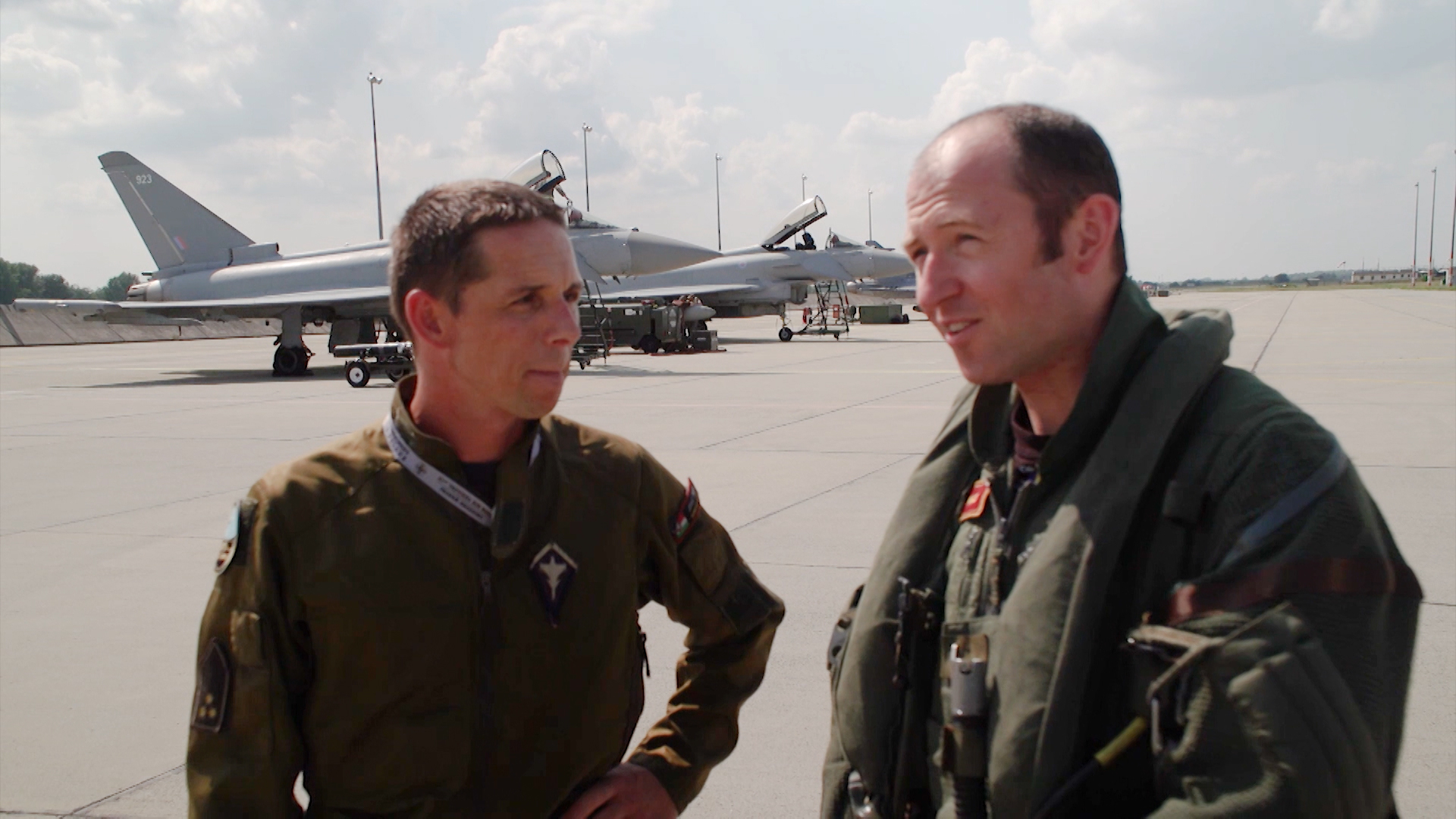 Captain Jozsef Papp and Squadron Leader Ellis Williams