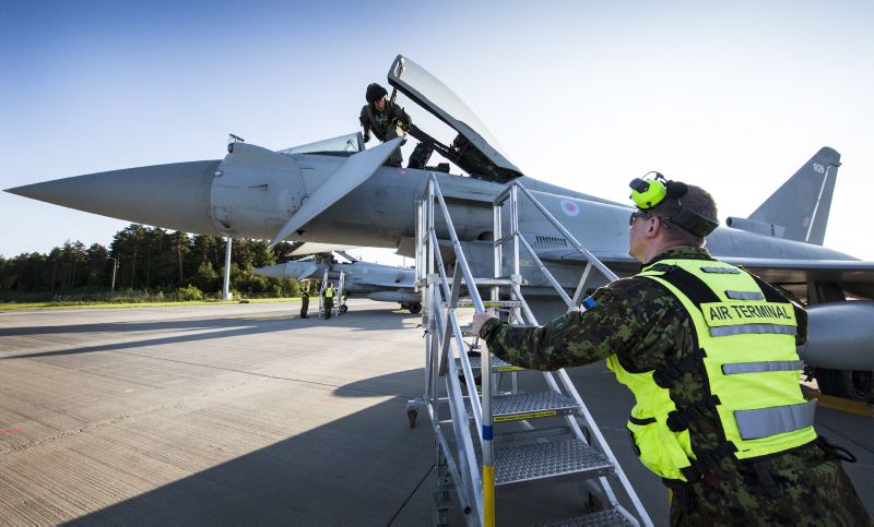 RAF Typhoon lands in Estonia