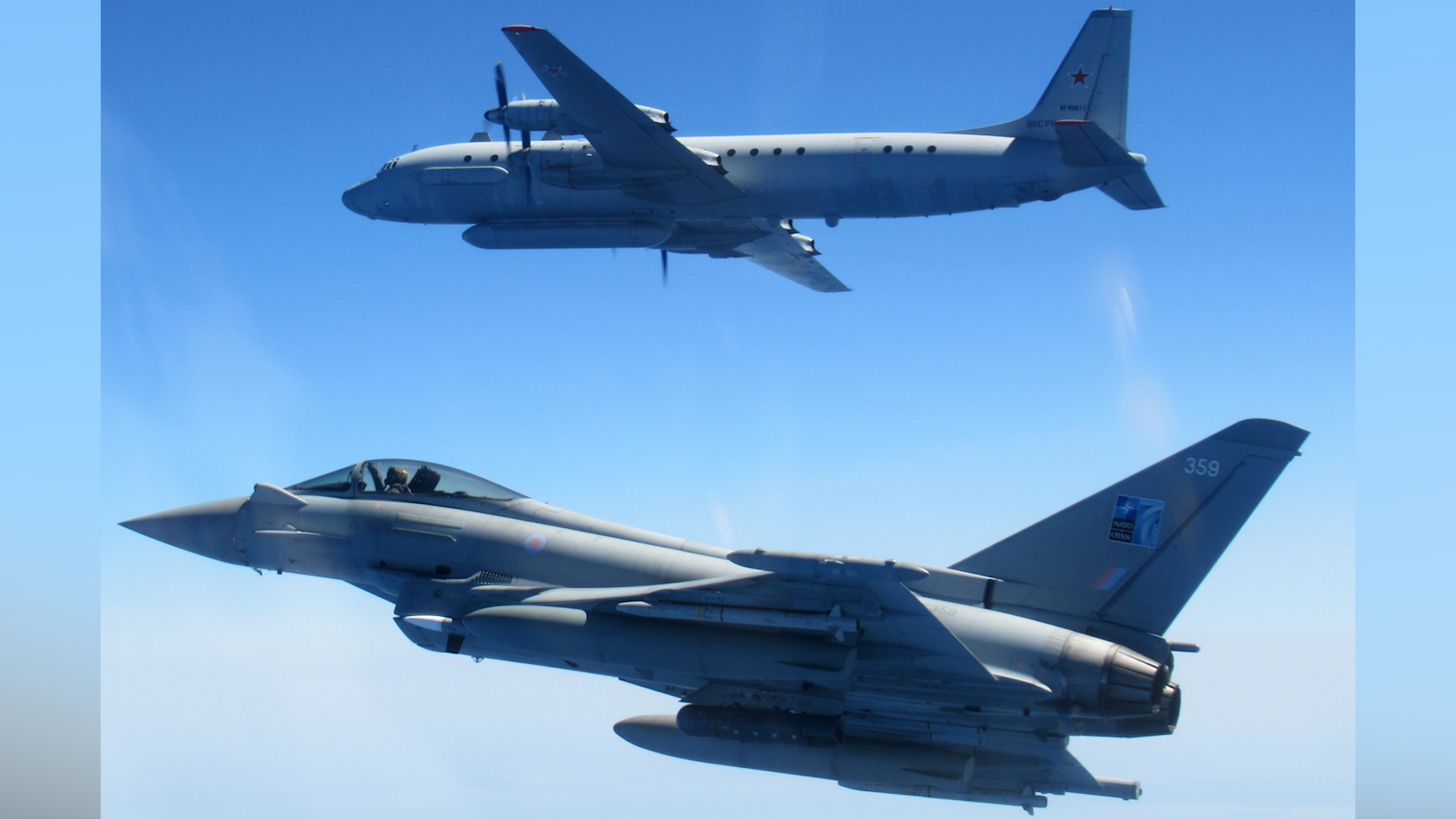 RAF Typhoons intercept Russian Air Force IL-20 COOT A and 2x Su-27 FLANKER B 15062023 CREDIT RAF.jpg_.jpg