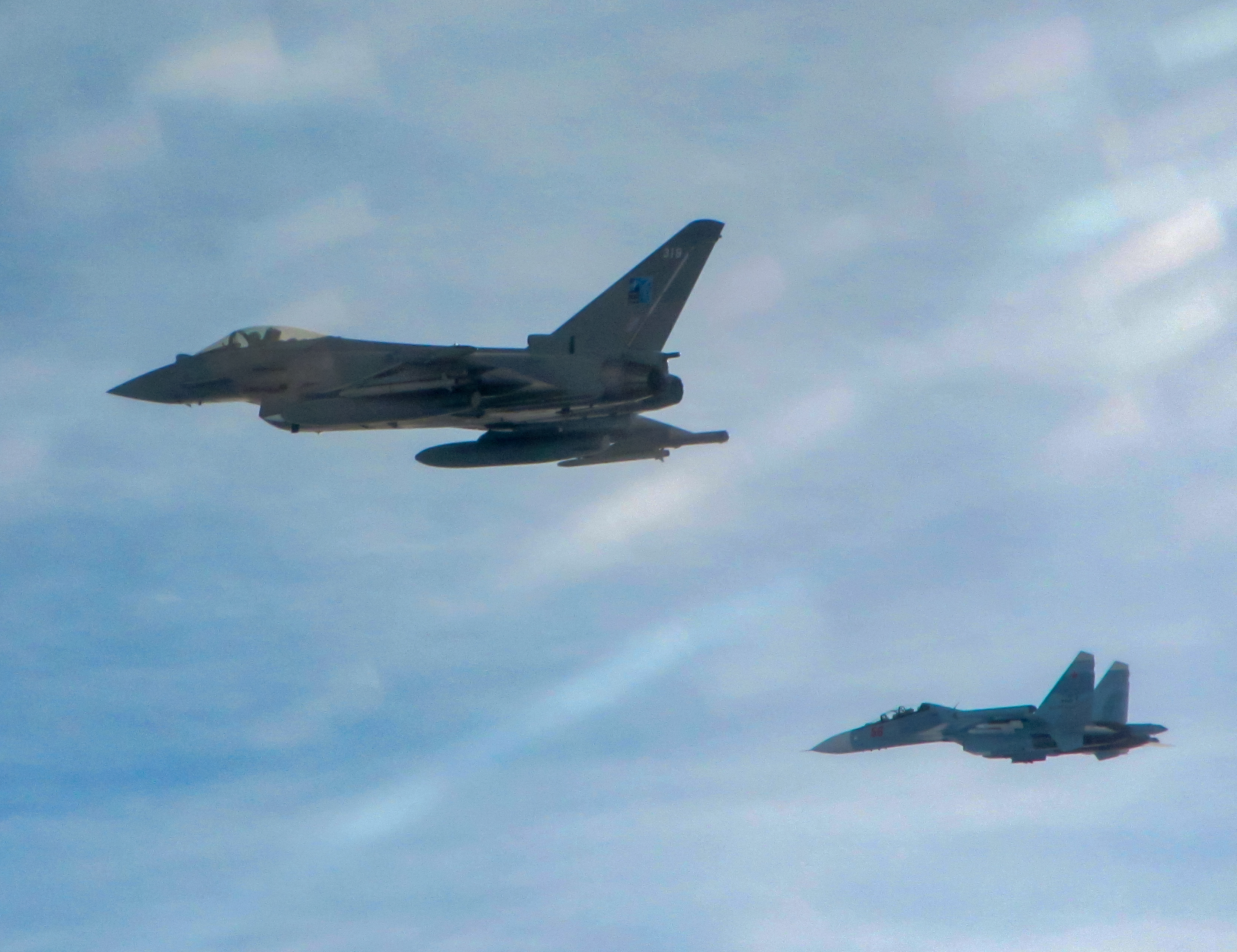 RAF Typhoons intercept Russian jets in Estonia CREDIT 300519 RAF