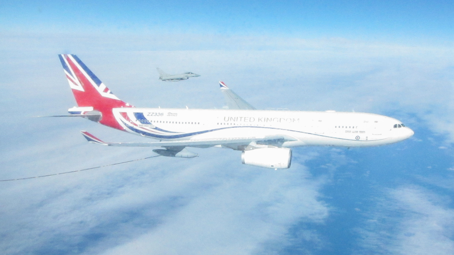 Cover image: The aircraft was launched to conduct air-to-air refuelling during the Quick Reaction Alert (Picture: RAF).