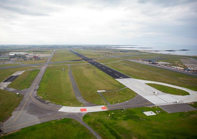 The pilot landed on a runway at RAF Valley (Picture: MOD).