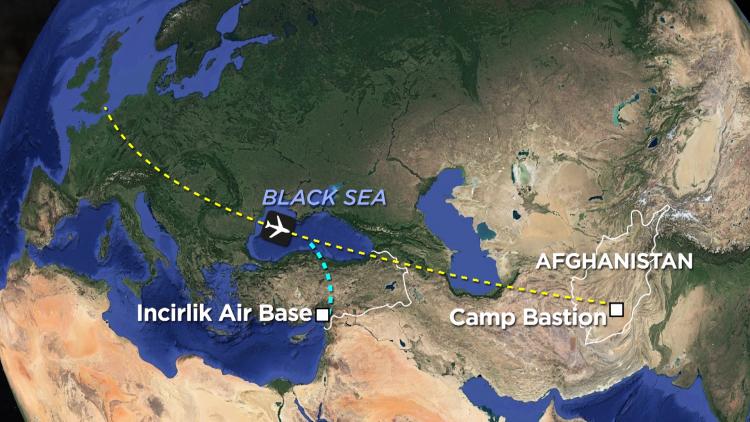 RAF Voyager Flight Map