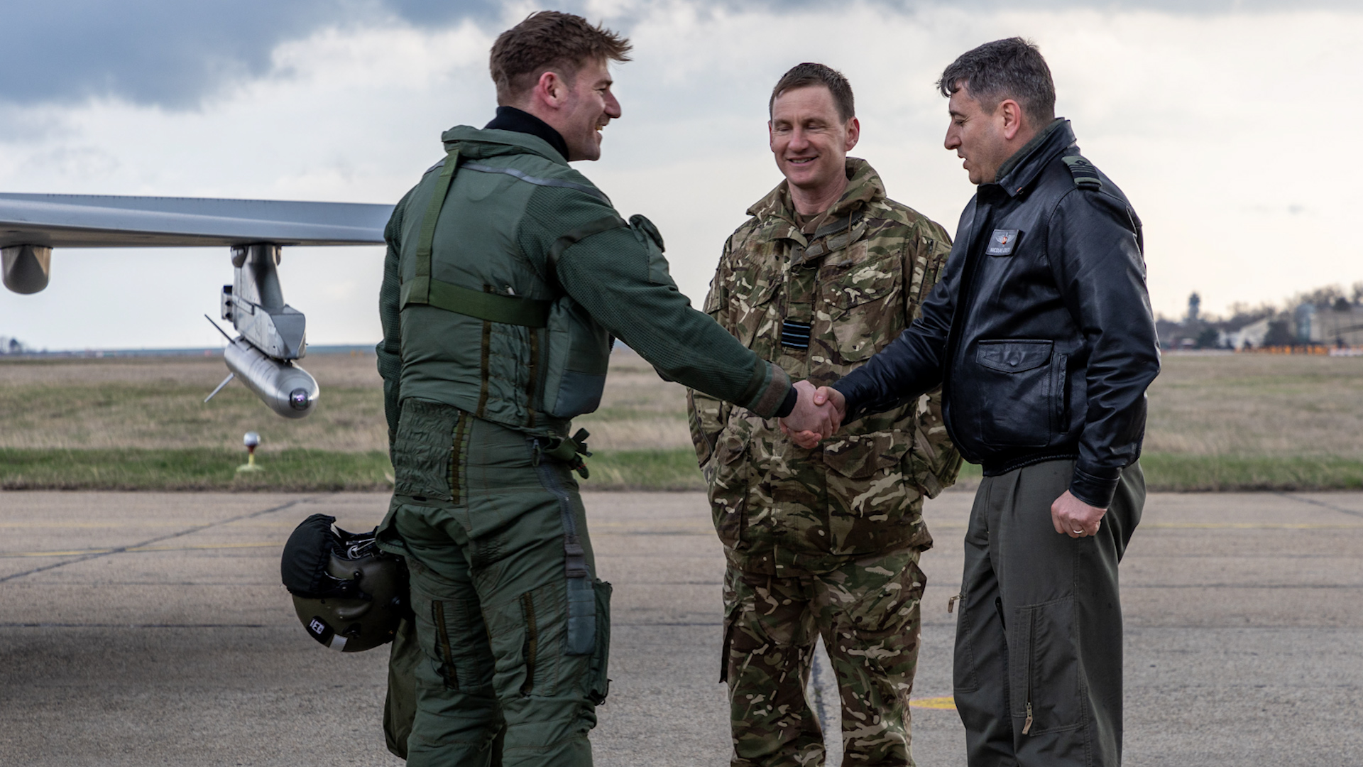 RAF air policing mission begins following a ceremony in Romania 09042024 CREDIT MOD