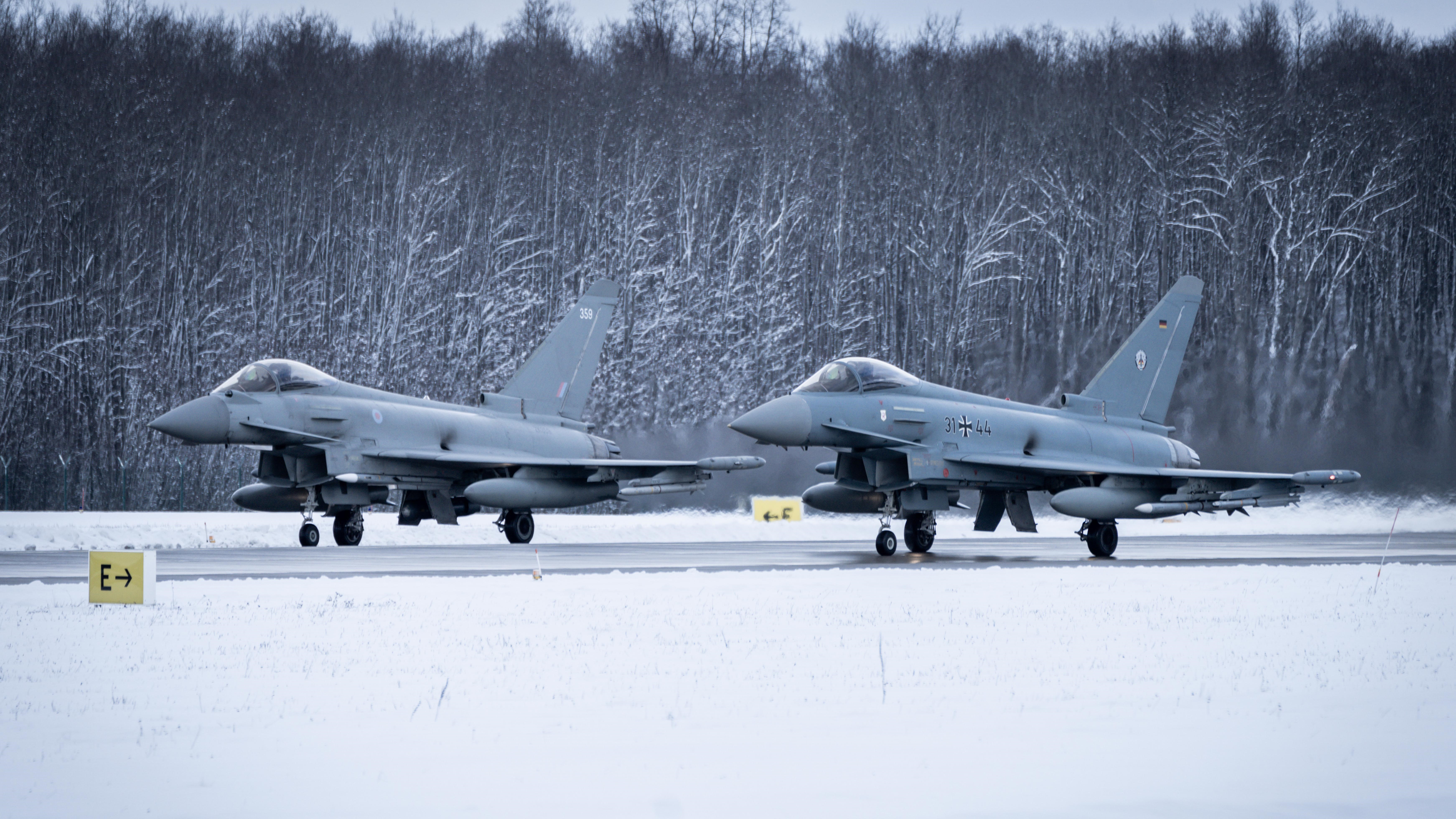 RAF and German air force intercept Russian aircraft in 'routine' Nato mission 15032023 CREDIT MOD