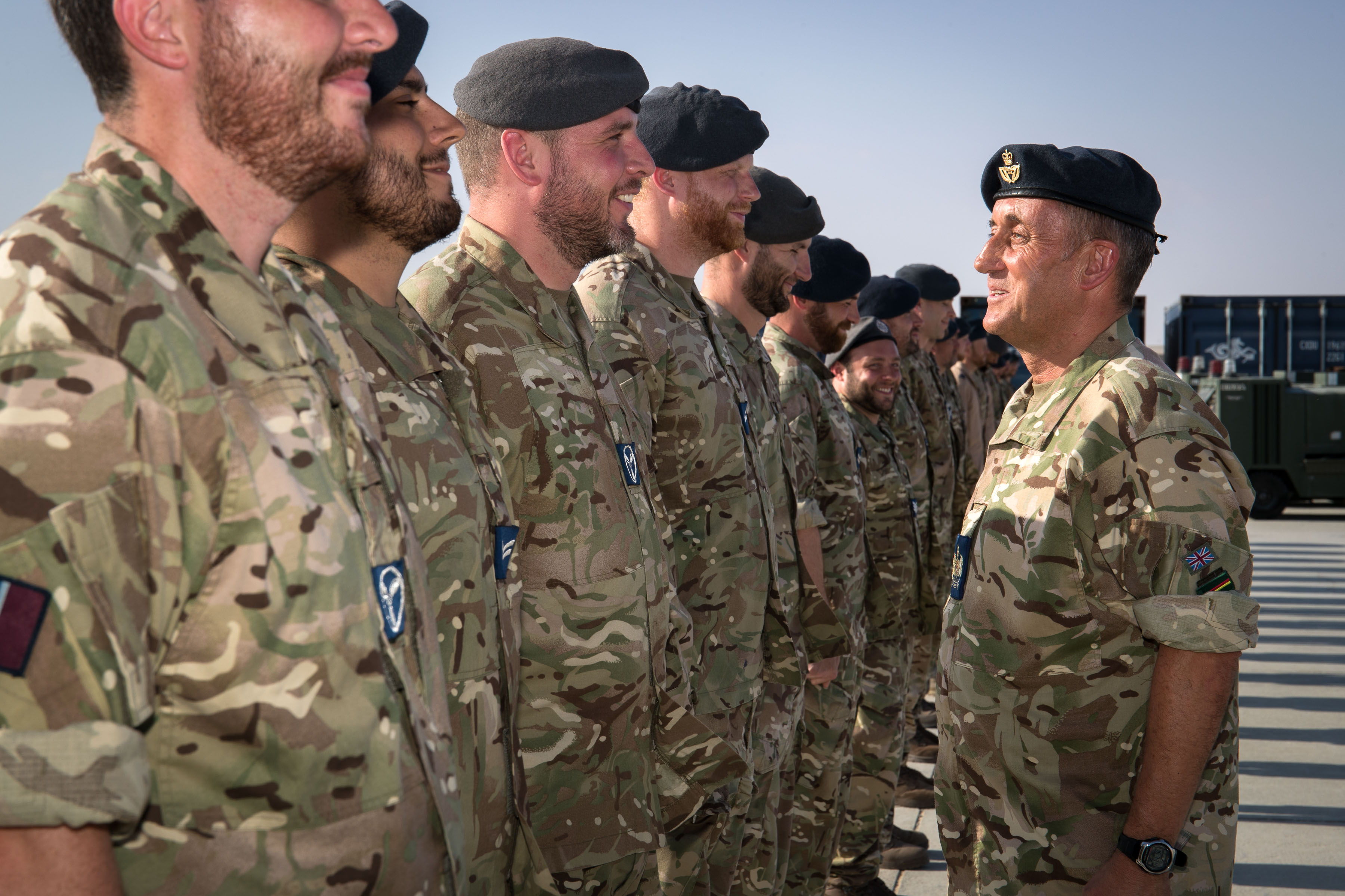 RAF beard inspection in Oman 170719 CREDIT RAF