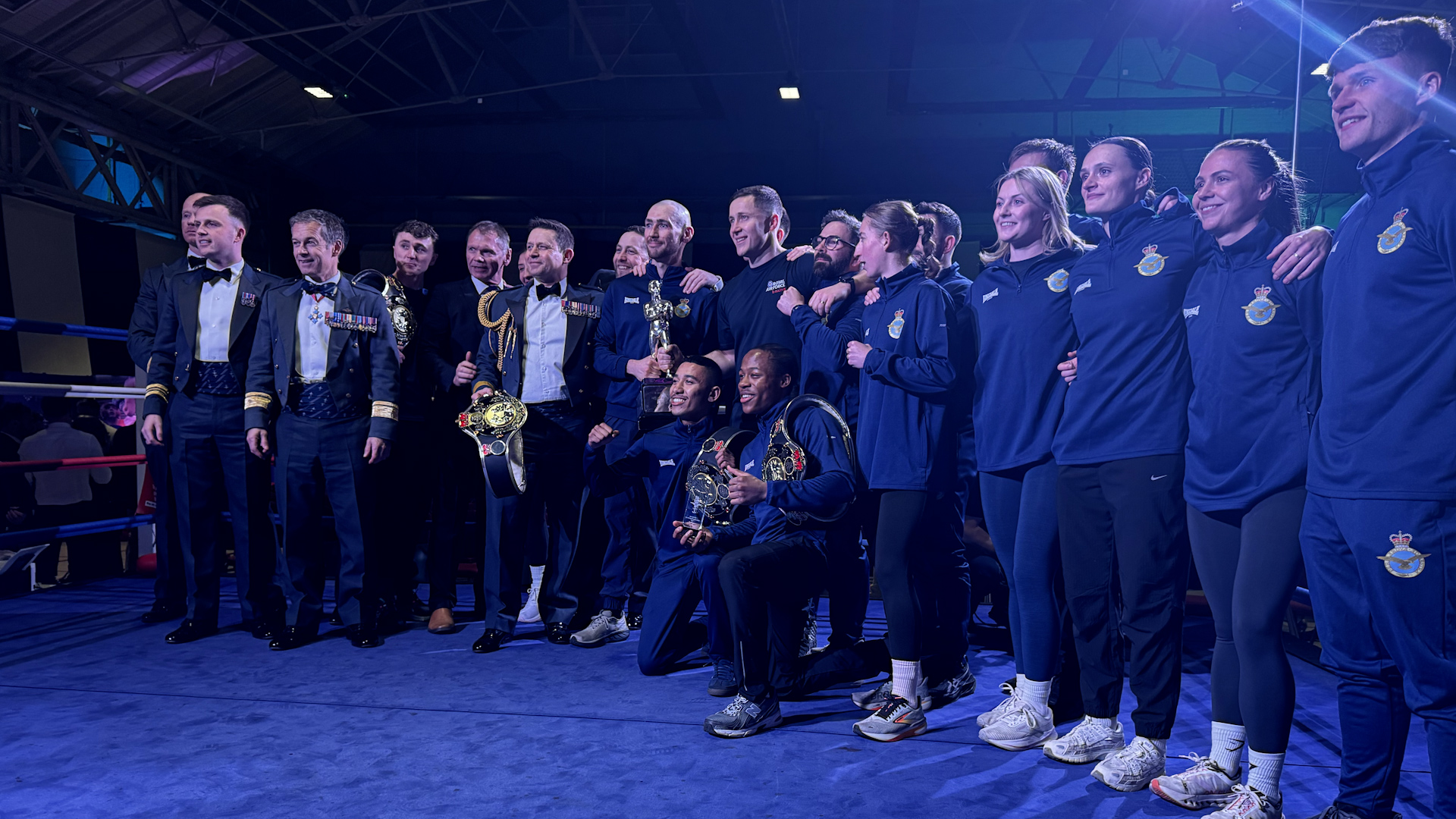 RAF boxing wins Inter Services championships in Portsmouth CREDIT BFBS DATE 26032026