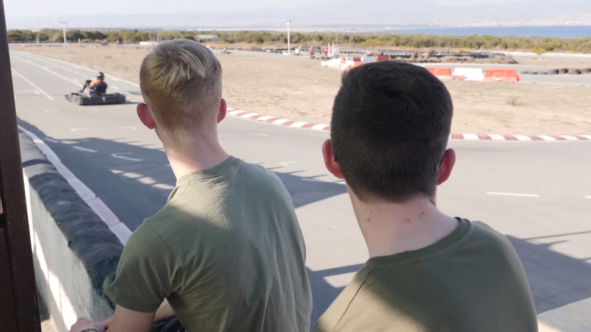 RAF cadets go Go Karting in Cyprus 021118 CREDIT BFBS