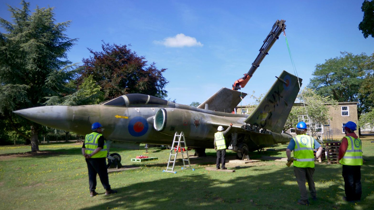 RAF Honington's gate guardian Buccaneer S2 XK526 aircraft will be replaced by a more modern Tornado GR4 (Picture: RAF Honington)
