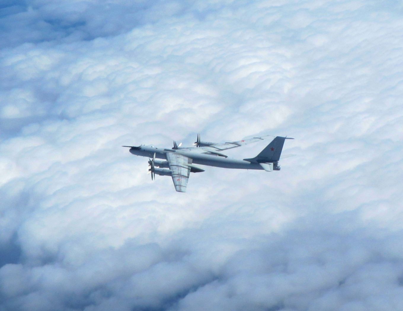 Cover image: The Russian aircraft did not enter UK airspace (Picture: RAF).