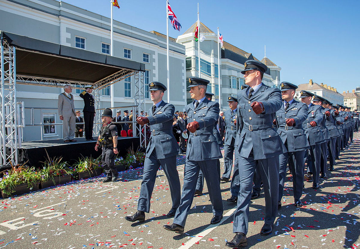RAF parade Armed Forces Day national event in Llandudno, North Wales 2018