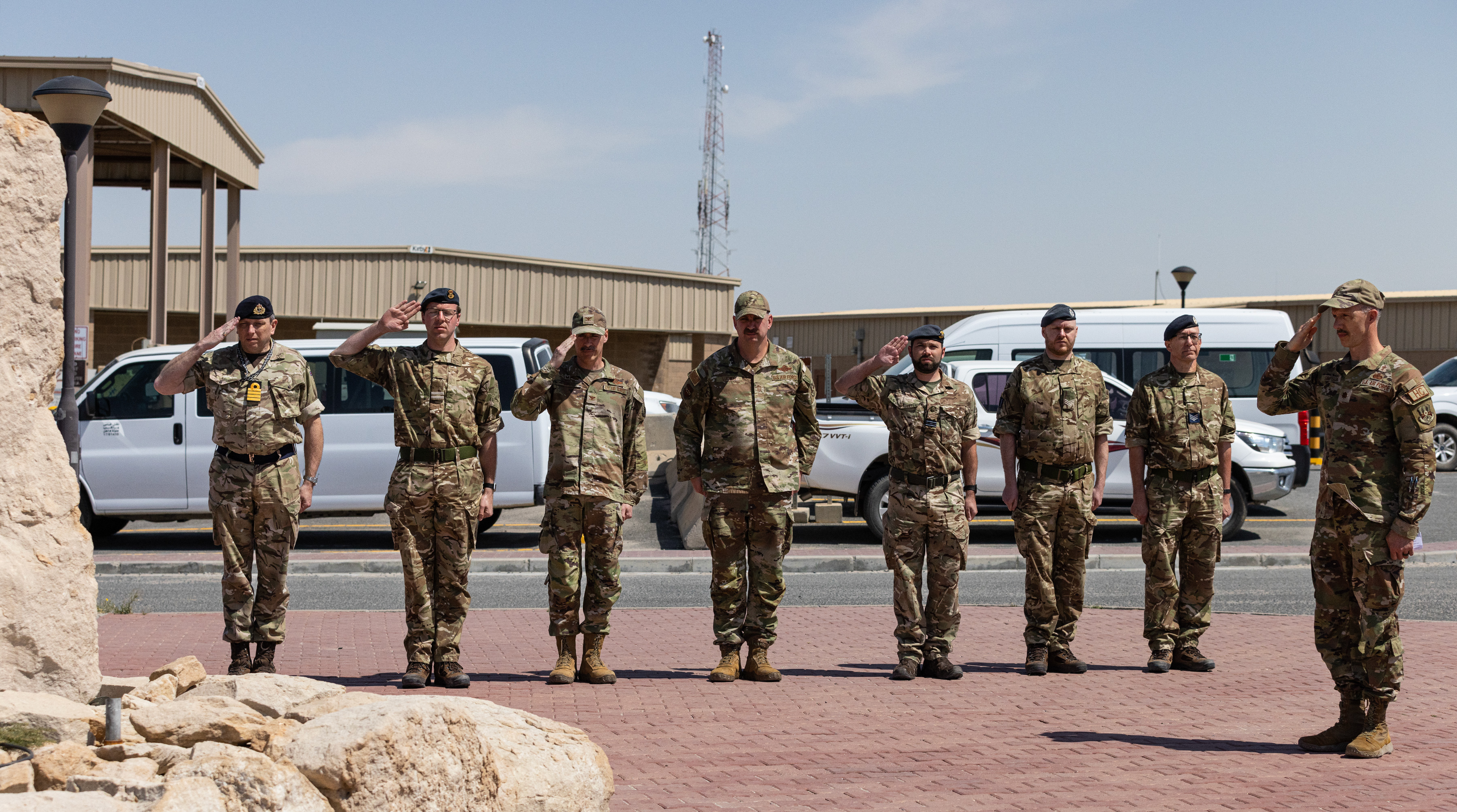 RAF personnel gathered to mark the 20th anniversary since the loss of the crew of RAF Tornado ZG710 in 2003 (Picture: RAF).