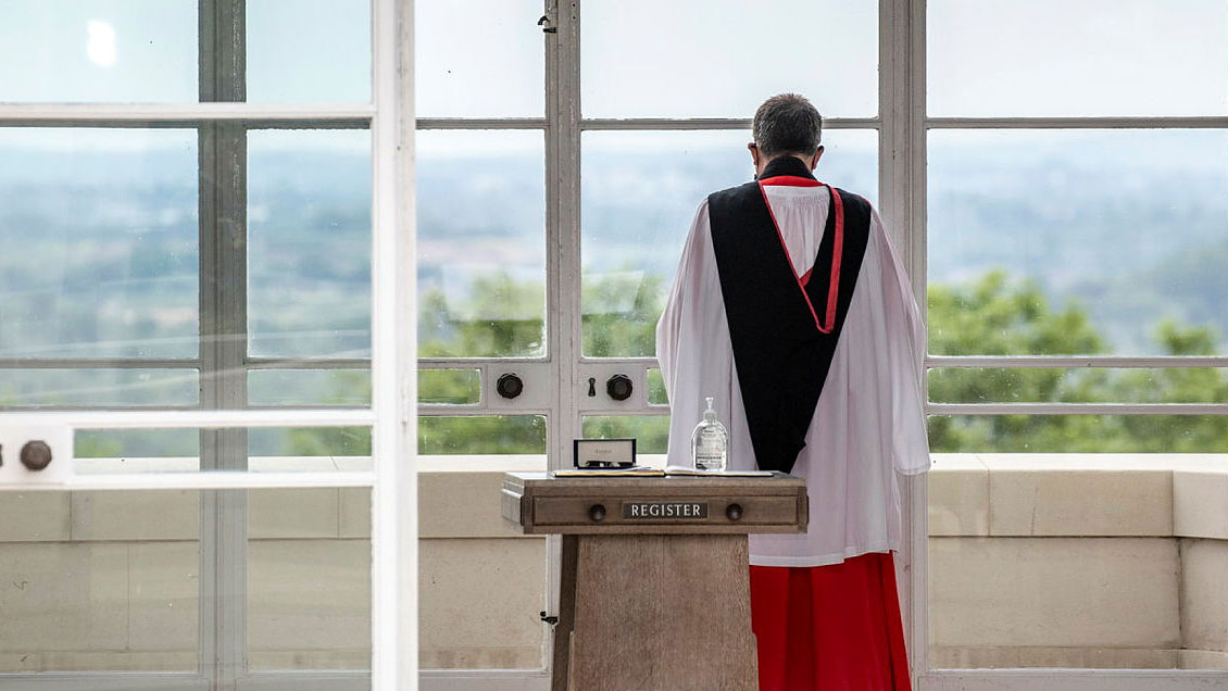 RAF Chaplain Runnymede Air Forces Memorial Credit UK MOD Crown Copyright SAC Beth Roberts RAF