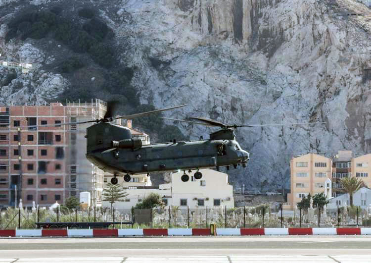 RAF Chinook Gibraltar