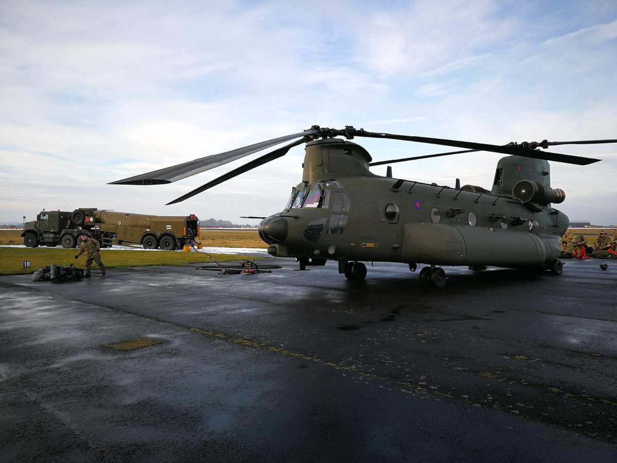 RAF Chinook in Cumbria