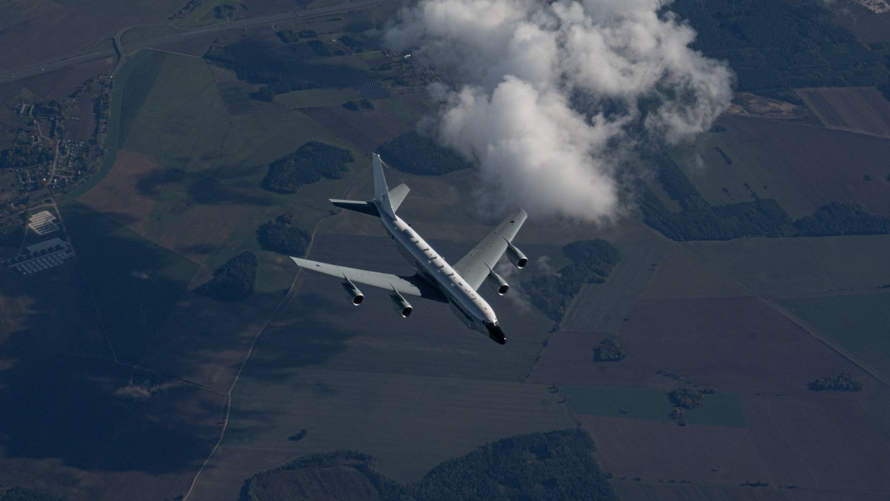 The RC-135W Rivet Joint is a RAF electronic surveillance aircraft that can be used in all theatres of operation (Picture: Royal Air Force)