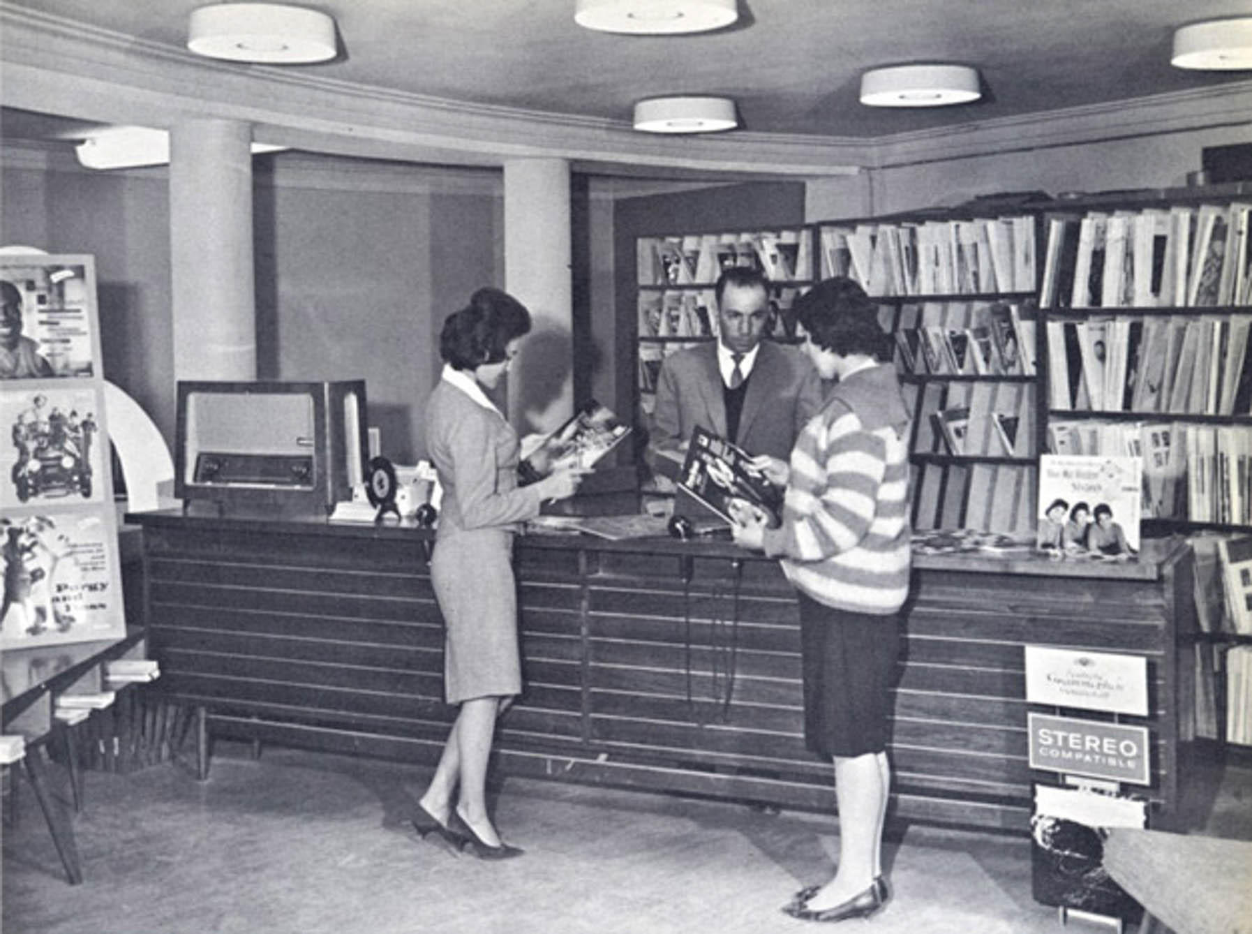 Kabul in 1960s record shop