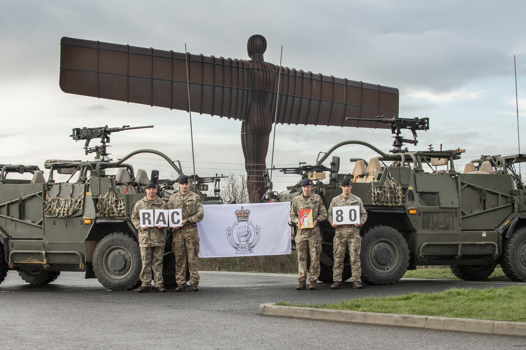 RCA at Angel of the North 040419 CREDIT Cpl Sam Jenkins RLC.JPG 