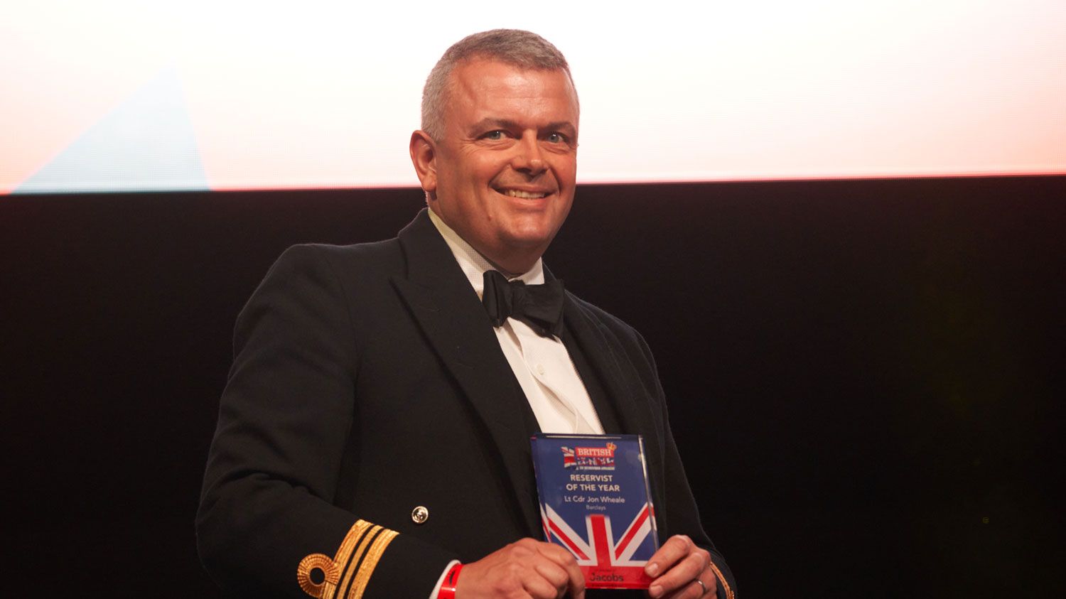 RESERVIST OF THE YEAR Lt Cdr Jon Wheale Credit Ex-Forces In Business Awards