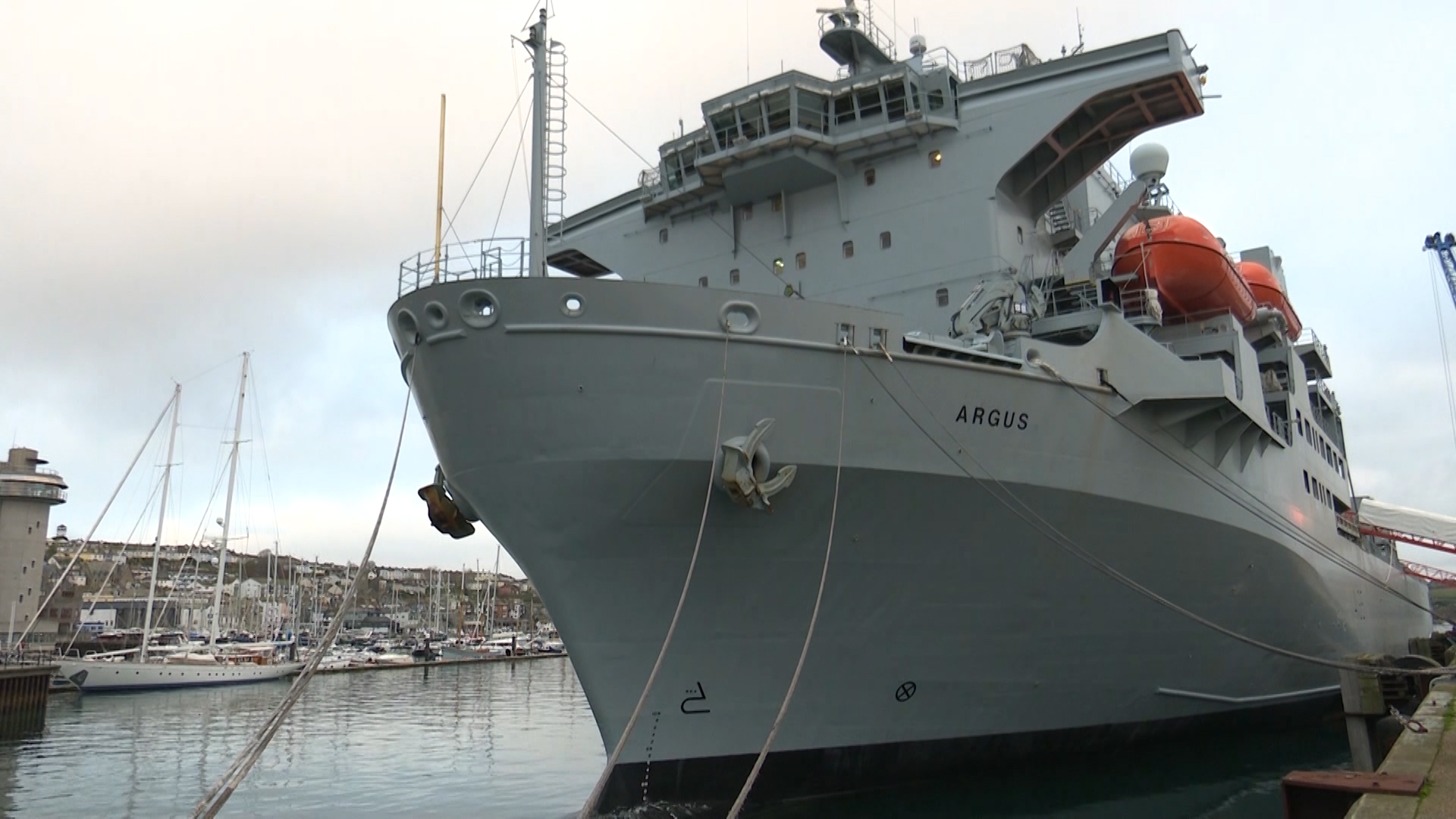 Royal Fleet Auxiliary ship, RFA Argus.