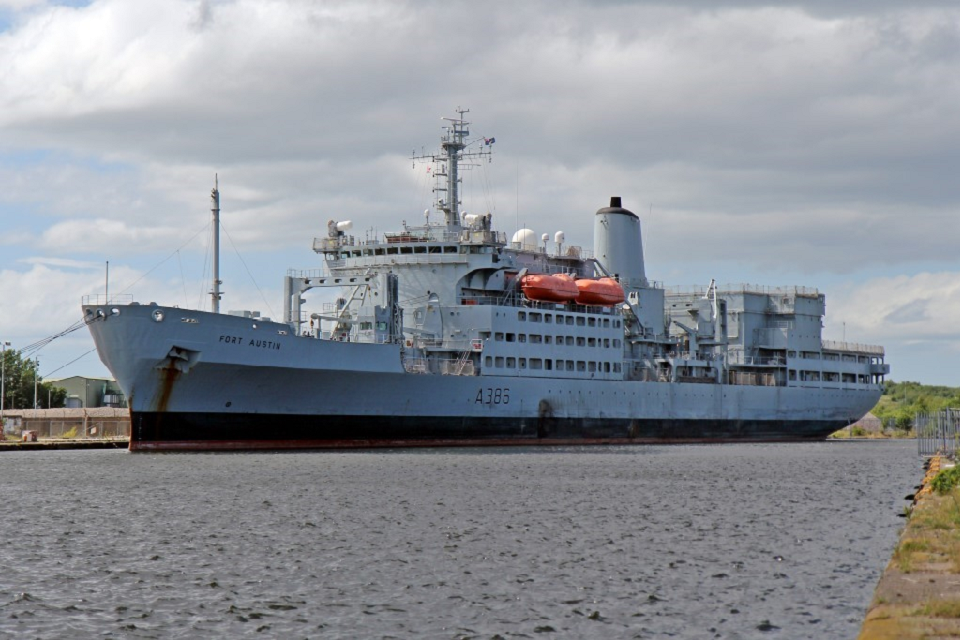 RFA Fort Austin was sold to Egypt in the first deal of its kind in more than three decades (Picture: Royal Navy)