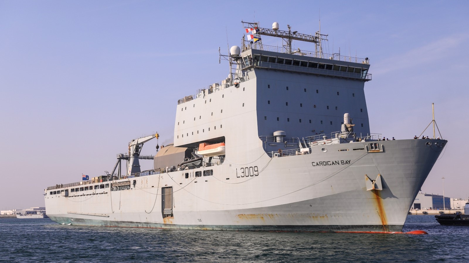 RFA Cardigan Bay arrives in Doha