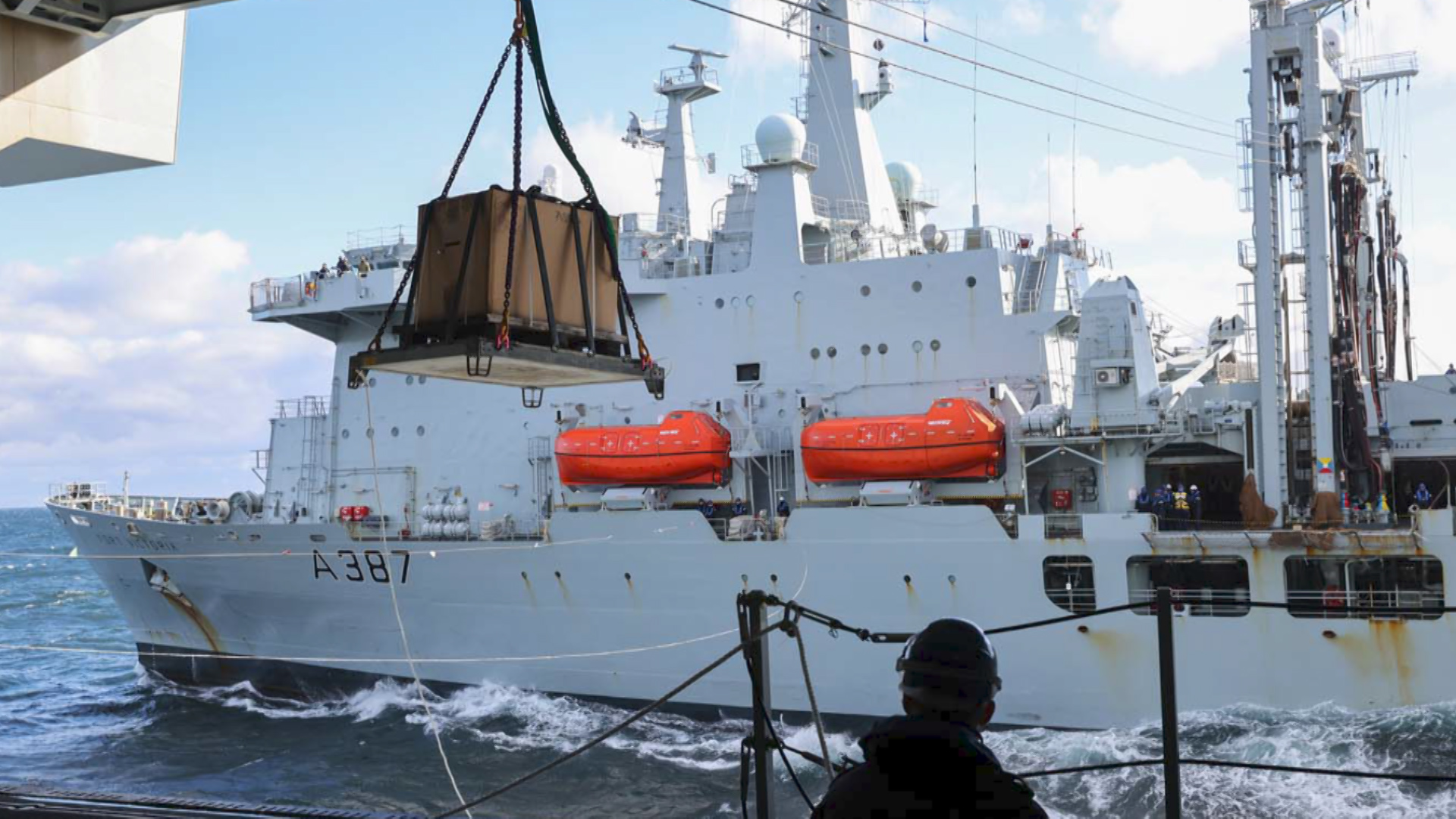RFA Fort Victoria earlier this month (Picture: Royal Navy).