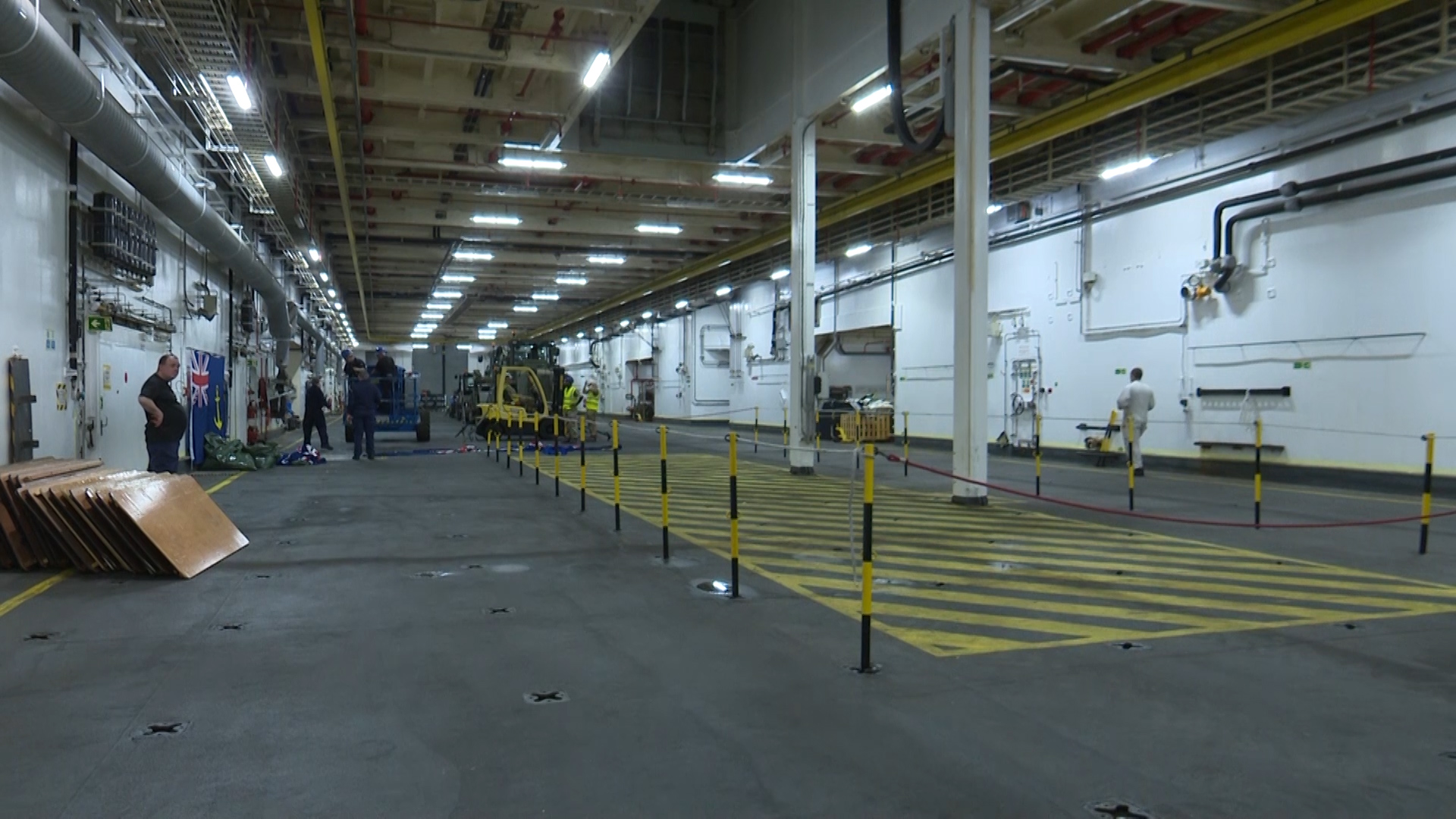 RFA Lyme Bay cargo area