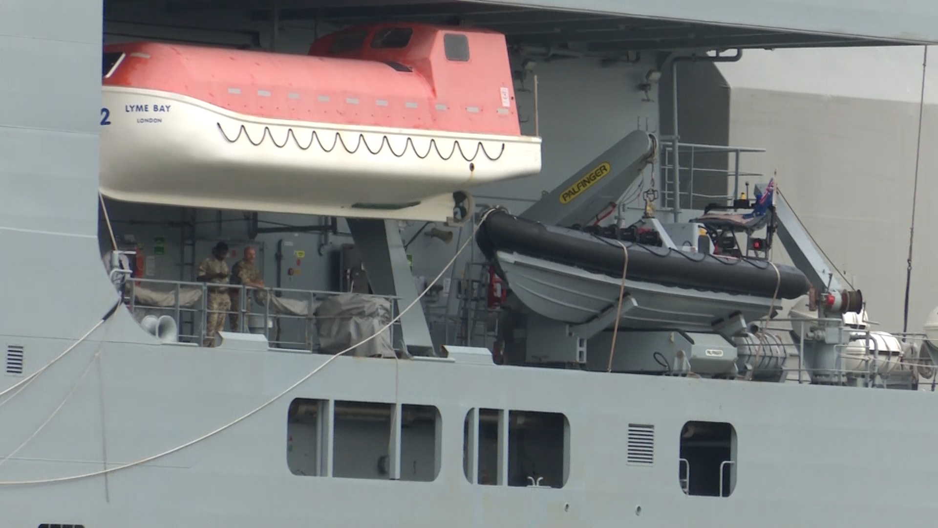RFA Lyme Bay landing craft