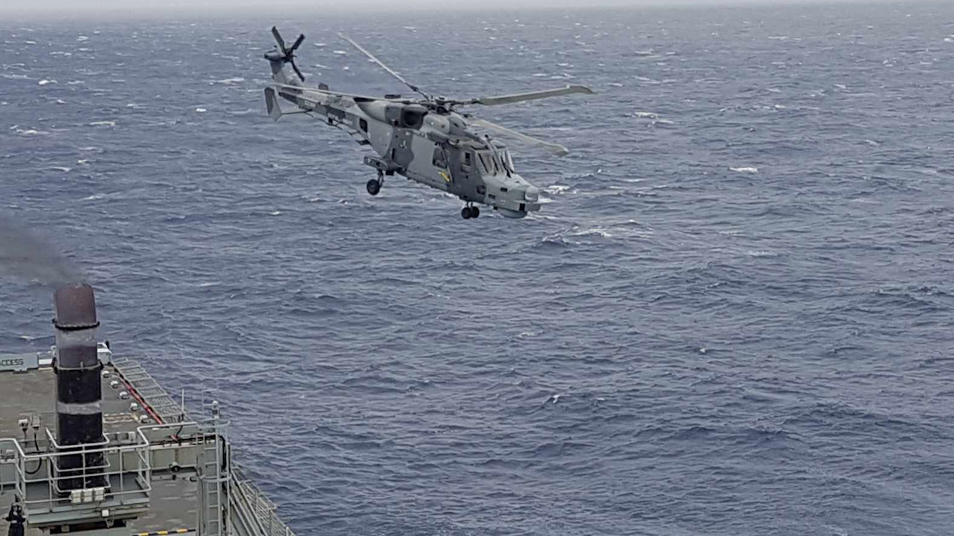 RFA Mounts Bay Wildcat airborne 040919 CREDIT RFA Mounts Bay.jpg 