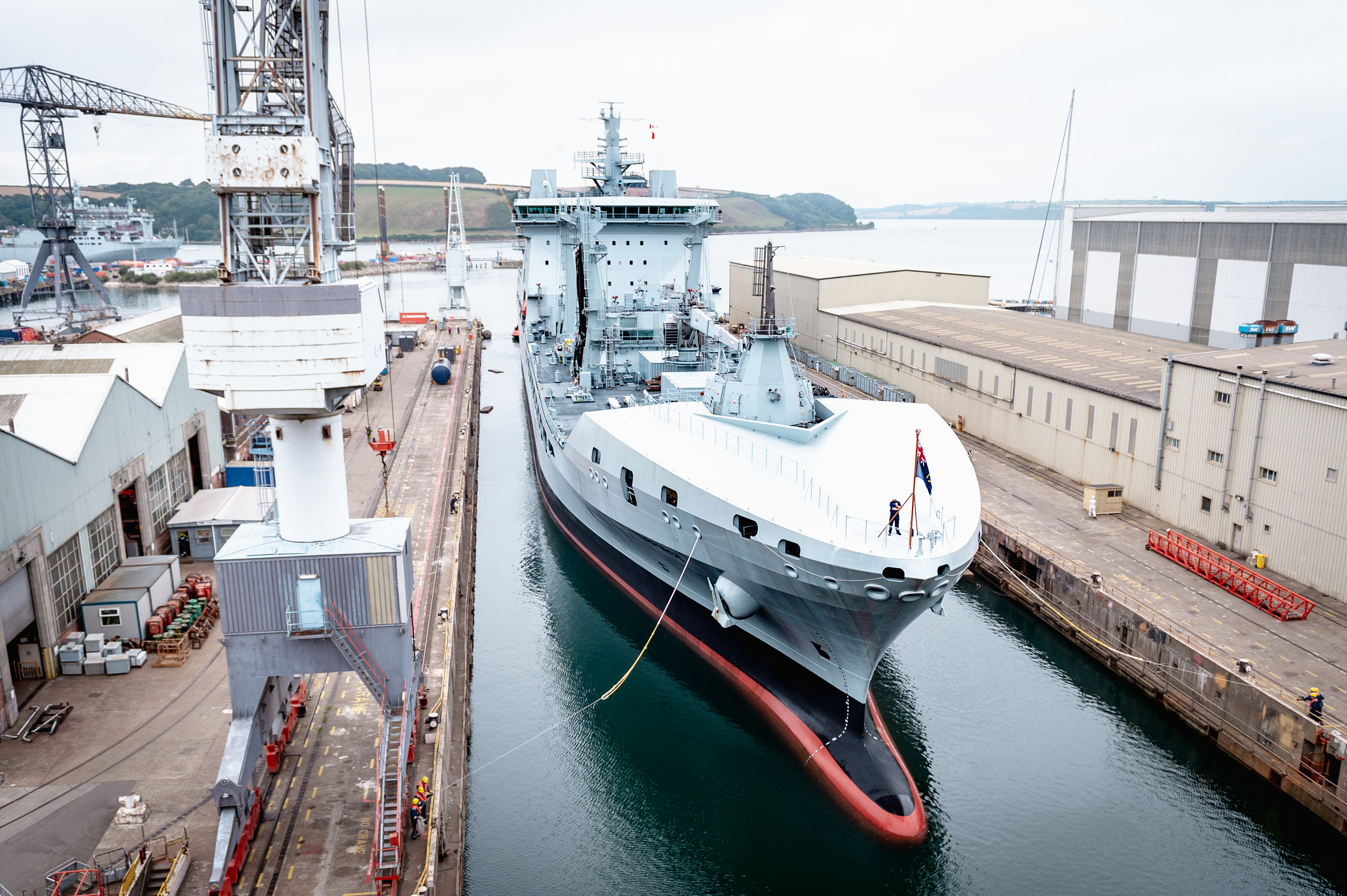 The contract for new Royal Fleet Auxiliary ships to assist carrier battlegroups has been put on hold. There’s a possibility, that on reconsideration after the election, they could end up in British yards. 