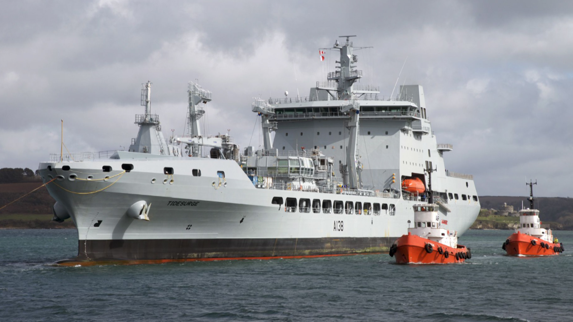 The Tide class tankers are state of the art double-hulled vessels - making them safer (Picture: Royal Navy).