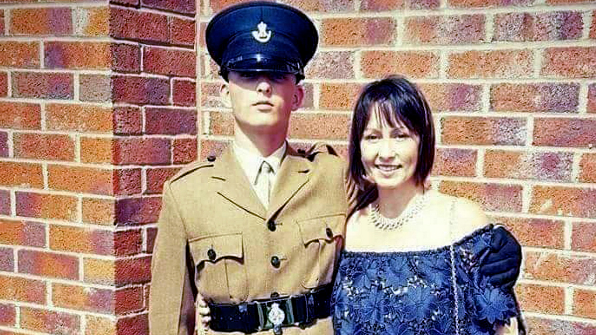 RFN Nathan Worner with his mother Alisson Blackwell 101024 CREDIT Solent News – stills of British soldiers selling drugs Court Martial