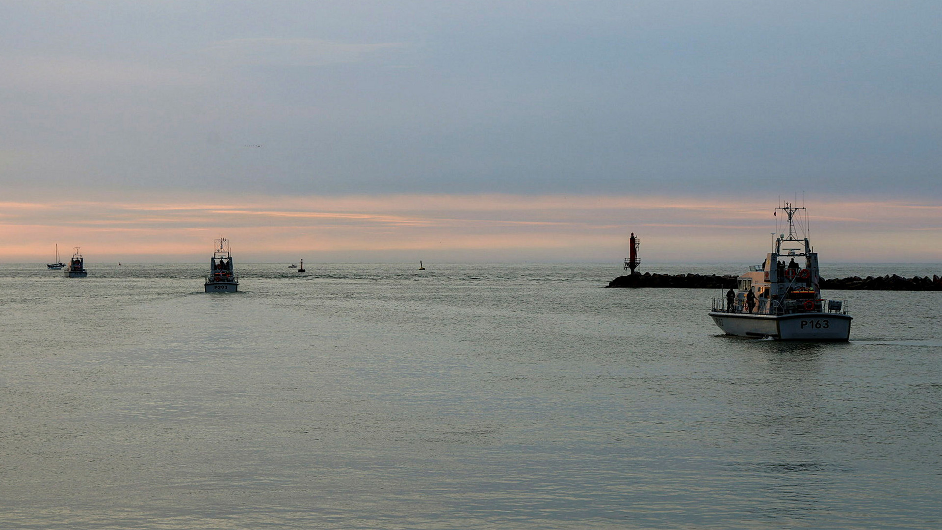 The flotilla set off at sunrise to mark the historic occasion
