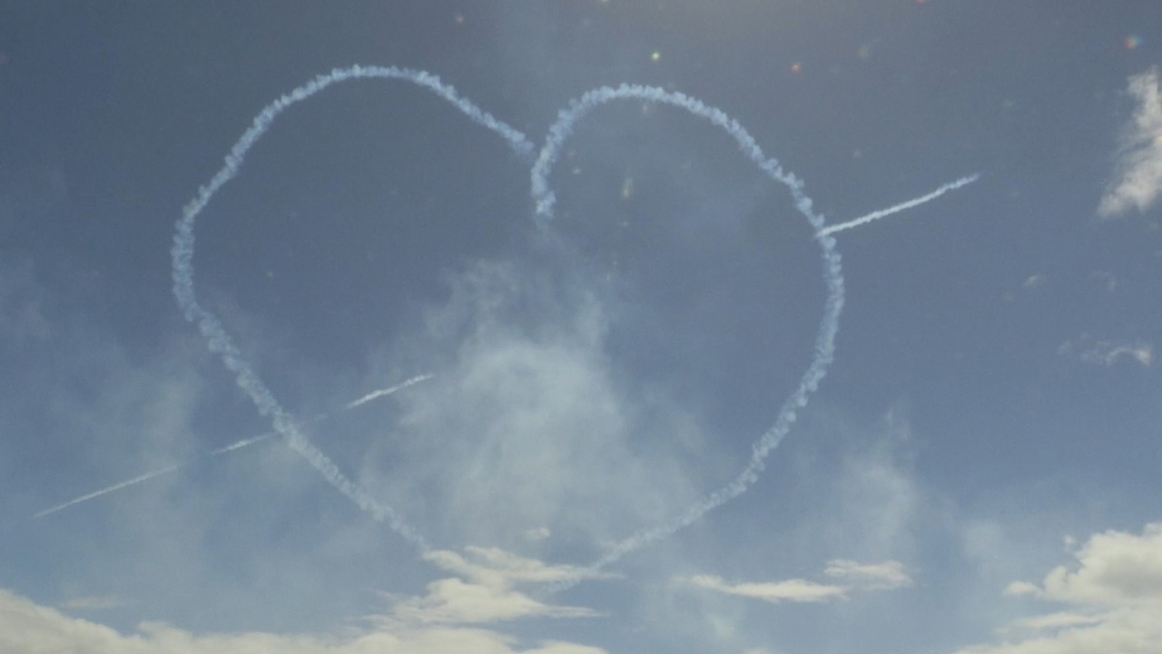 RNAS Yeovilton heart sky drawing