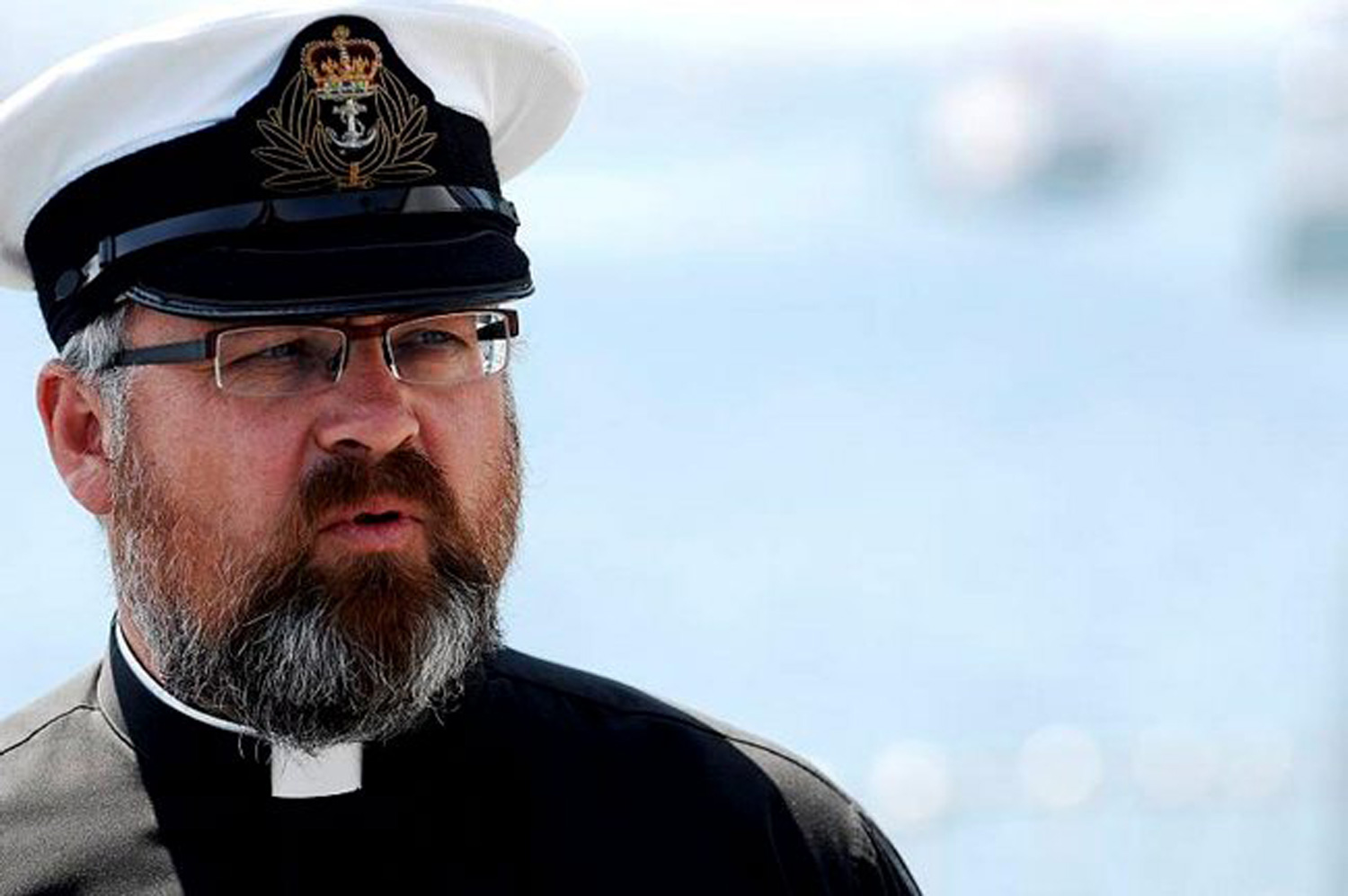 Bearded Royal Navy Padre 