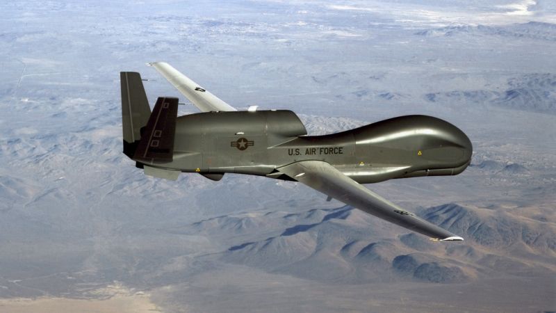  The RQ-4 Global Hawk, believed to be the drone shot down, is a high altitude, long-endurance craft (Picture: US Air Force).