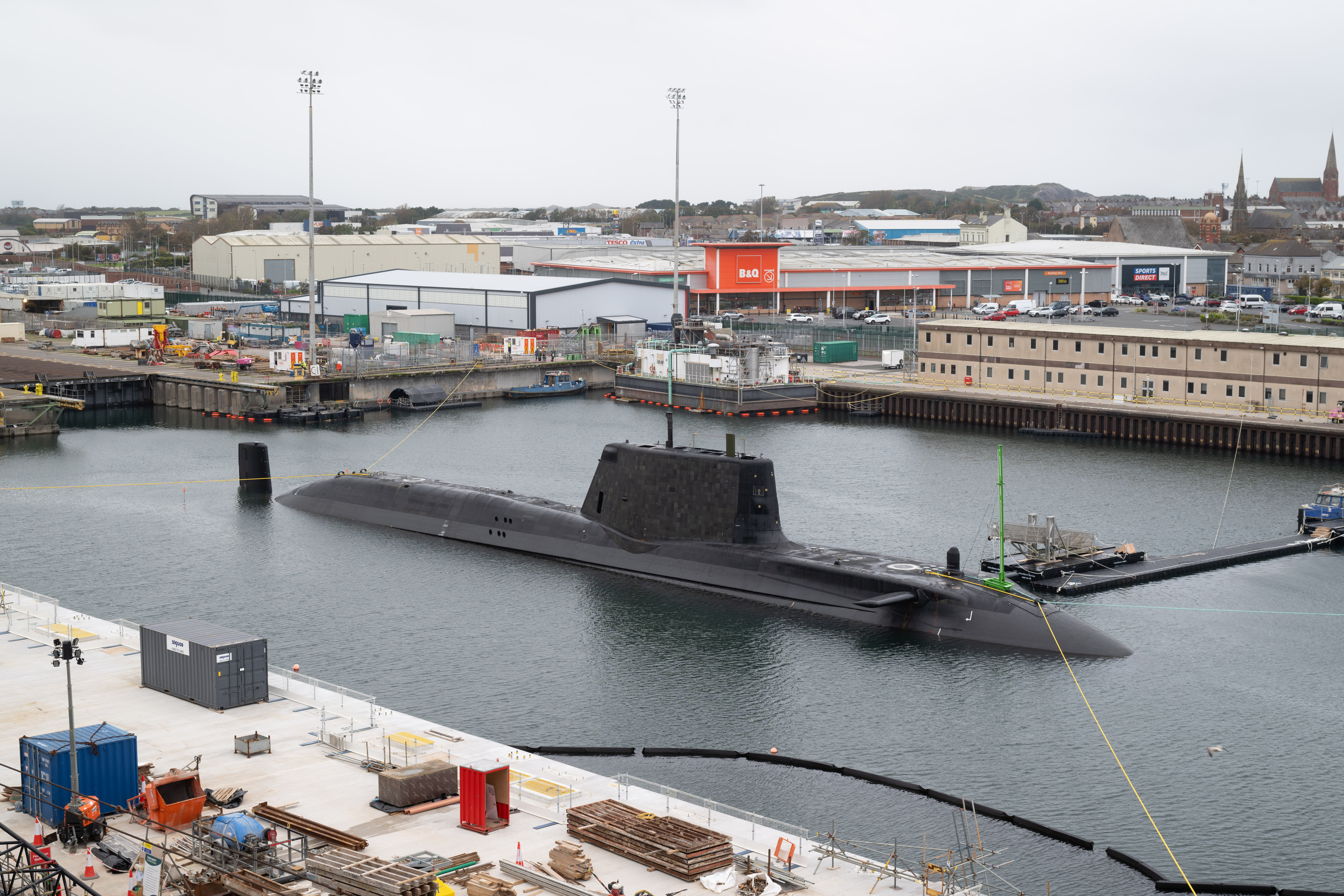 The dive was conducted at BAE Systems in Barrow-in-Furness, under the control of her Royal Navy crew