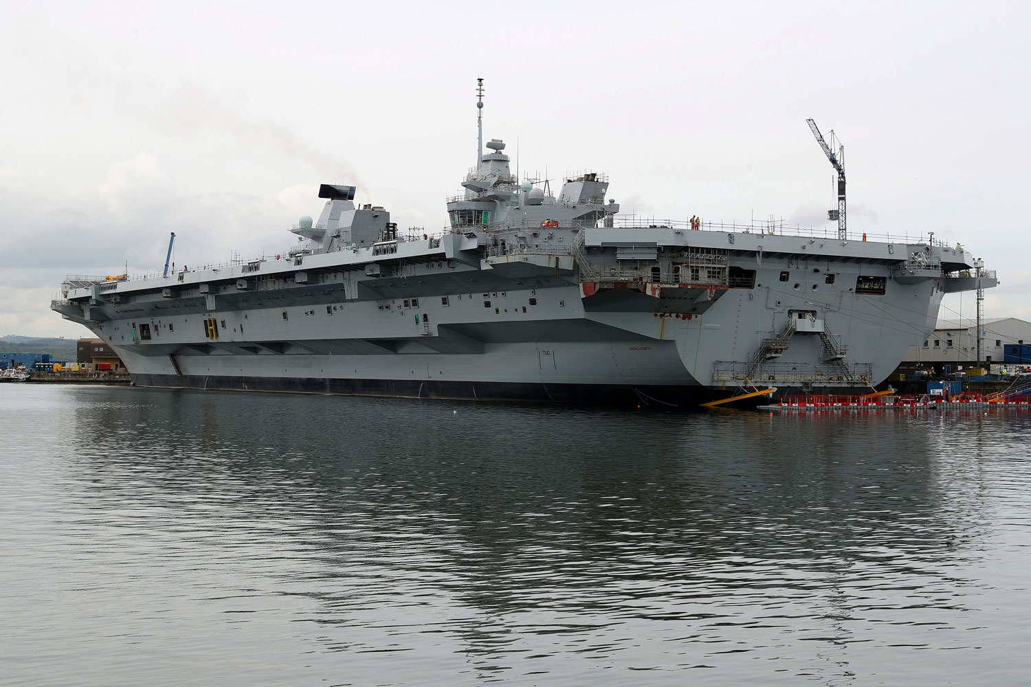 HMS Queen Elizabeth docked
