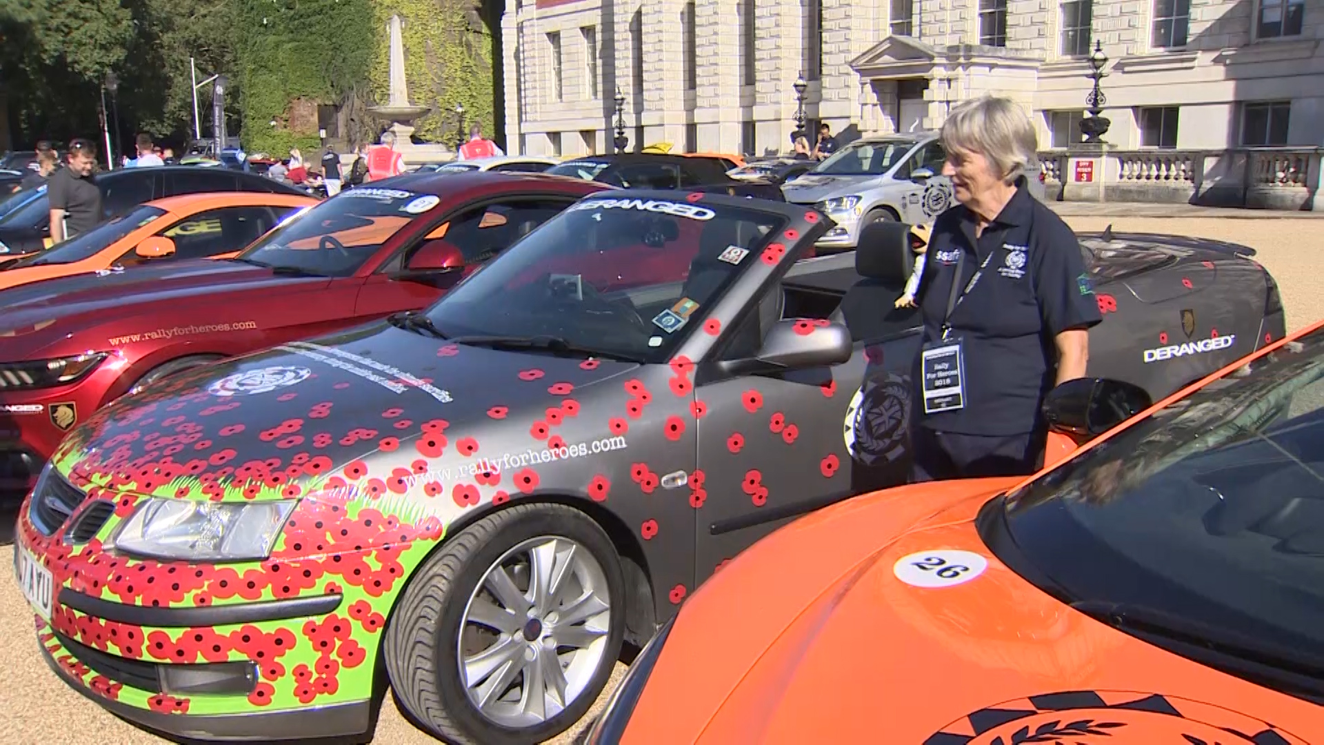 Rally for Heroes poppy car 