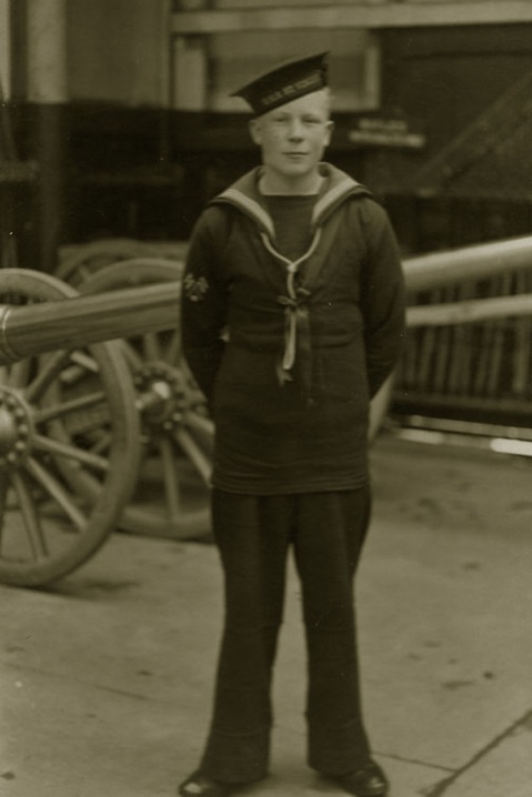 Ralph as a young sailor (Picture: Royal Navy).